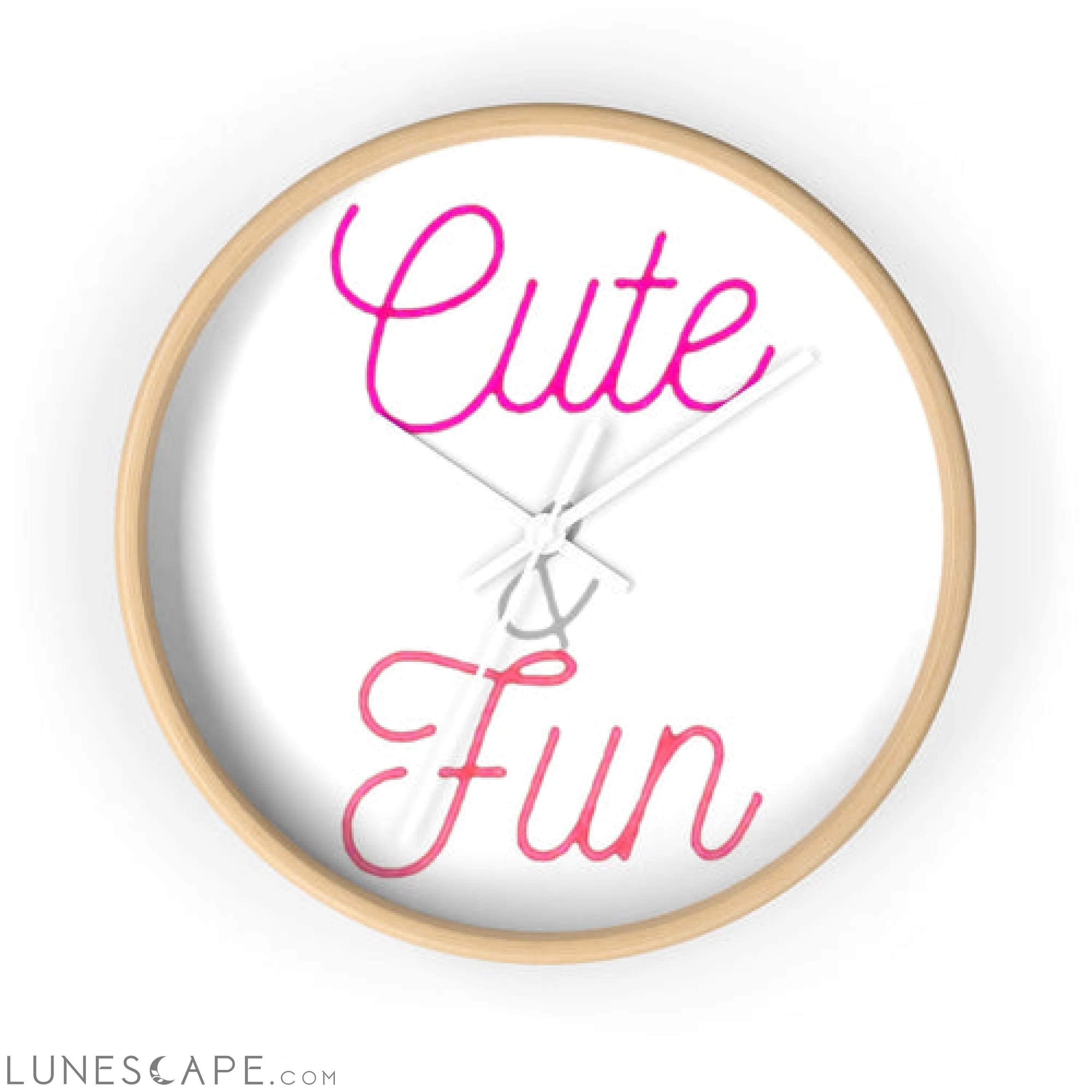 Cute and Fun Wall clock LUNESCAPE