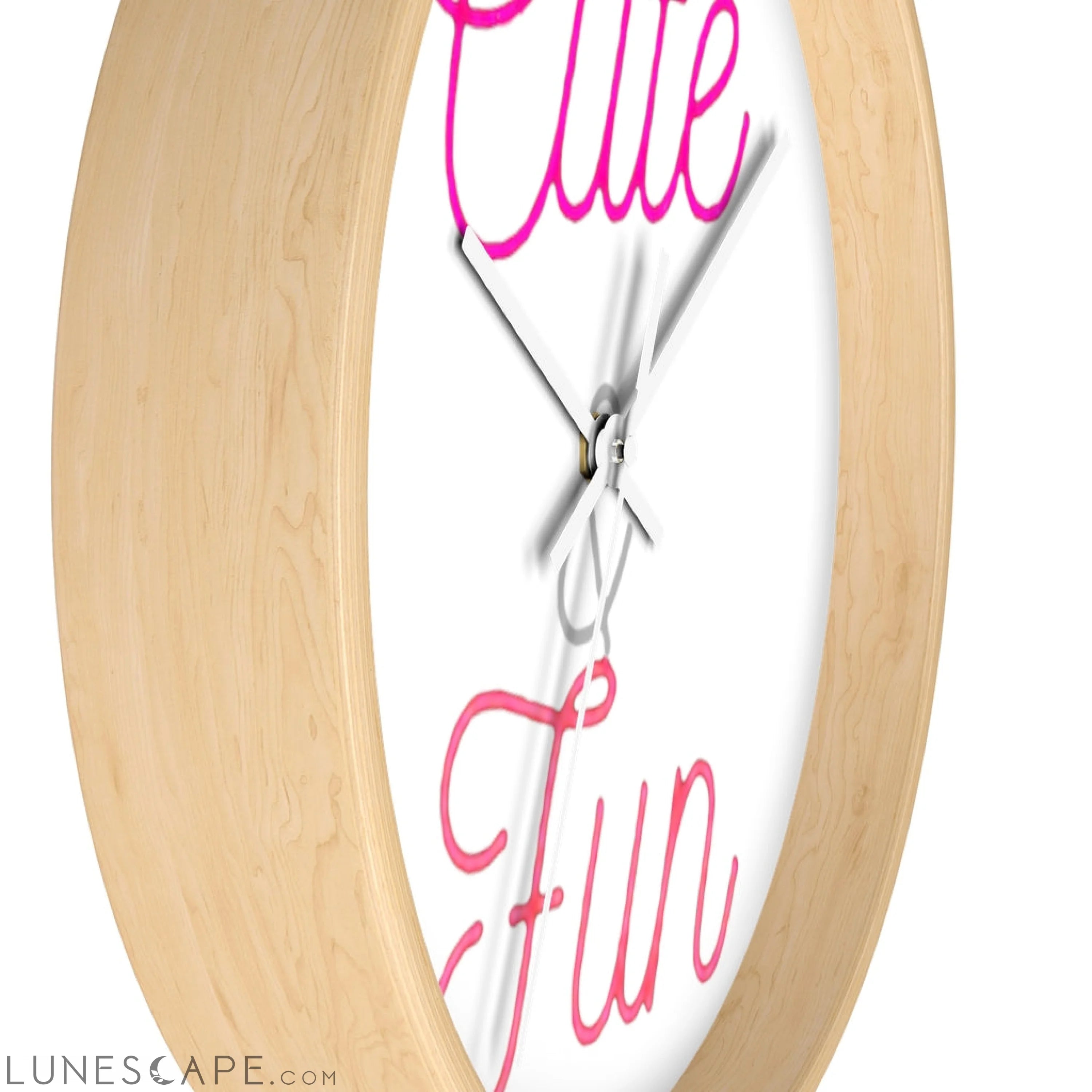 Cute and Fun Wall clock LUNESCAPE