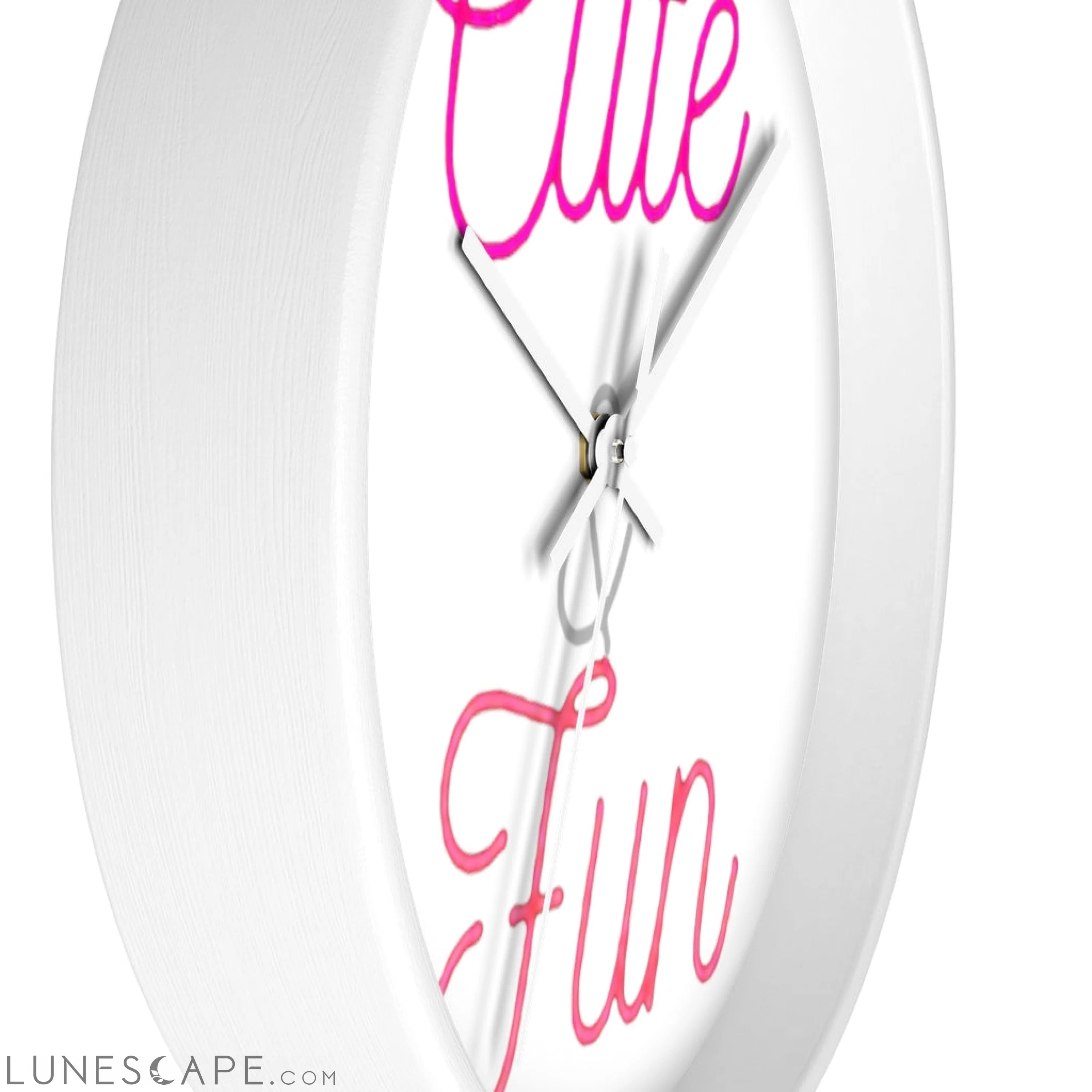 Cute and Fun Wall clock LUNESCAPE