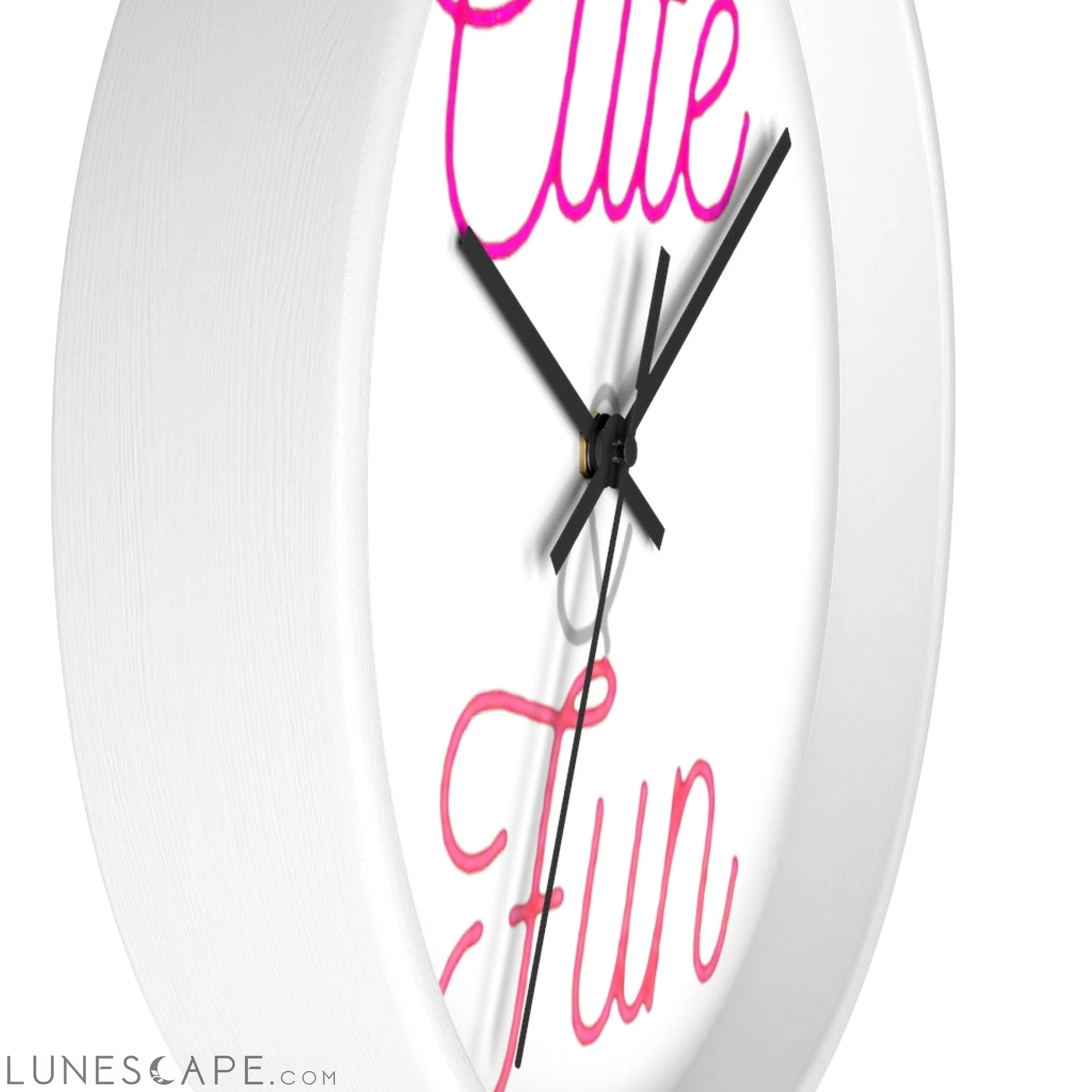 Cute and Fun Wall clock LUNESCAPE