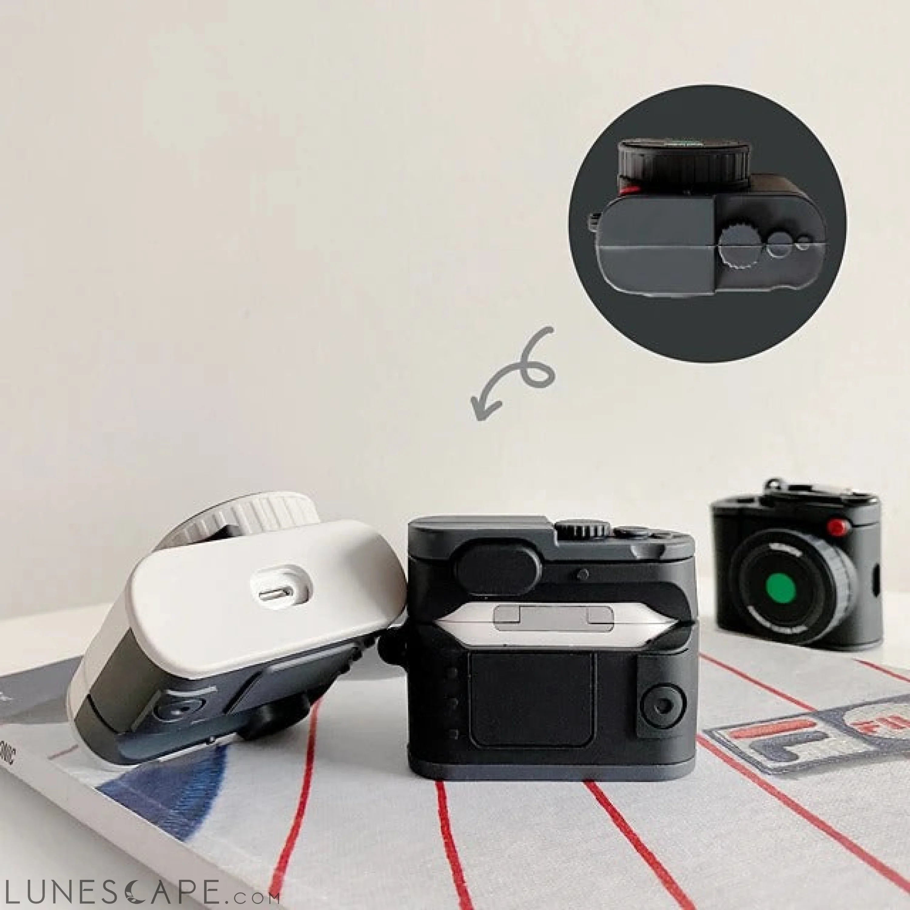 Cute Camera AirPods Case LUNESCAPE