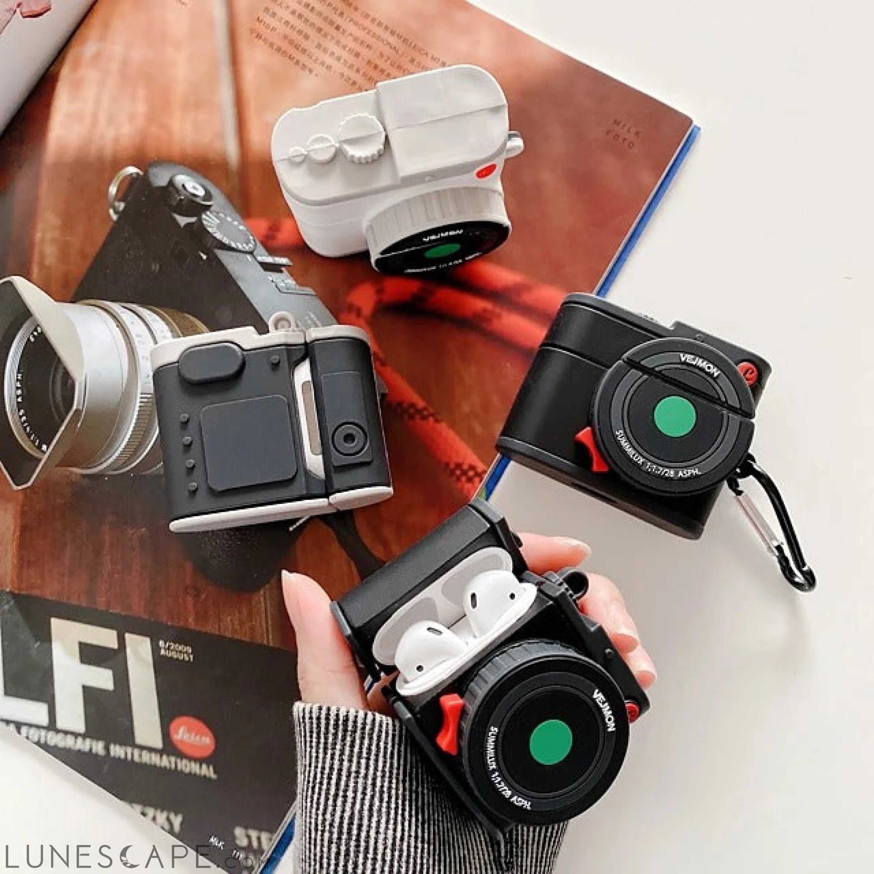 Cute Camera AirPods Case LUNESCAPE