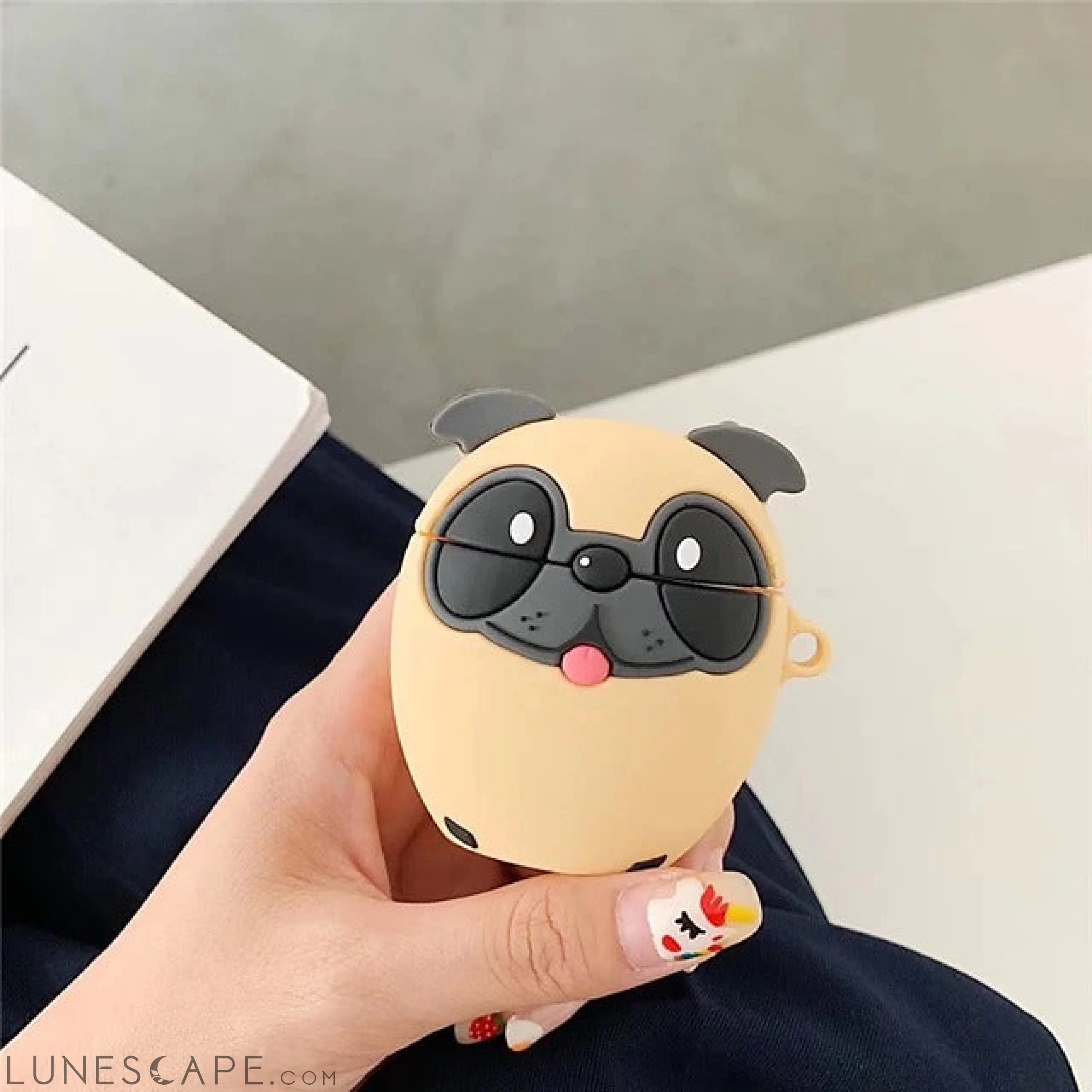 Cute Pug AirPods Headphone Case LUNESCAPE