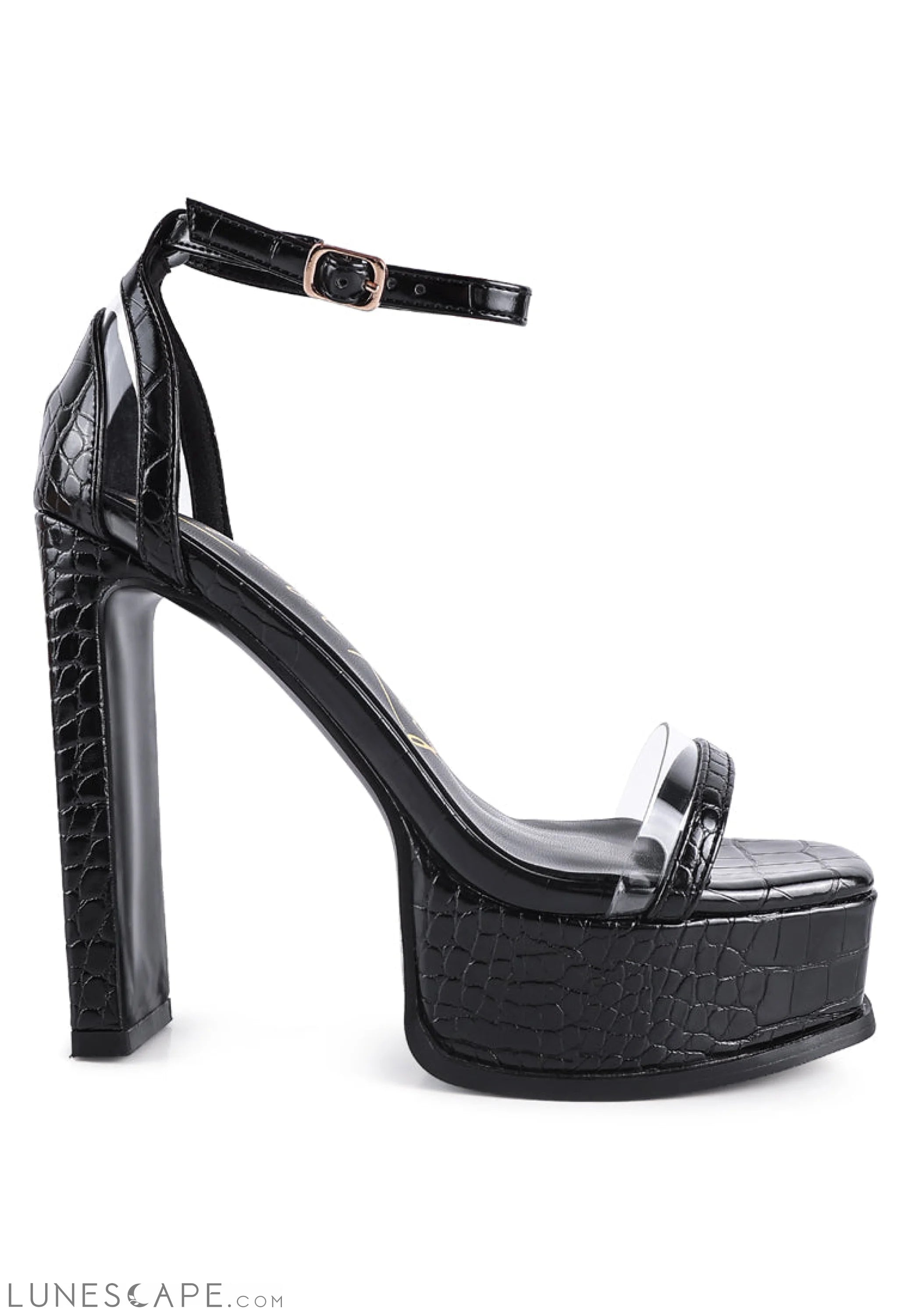 Cutlass High Heeled Chunky Sandals LUNESCAPE