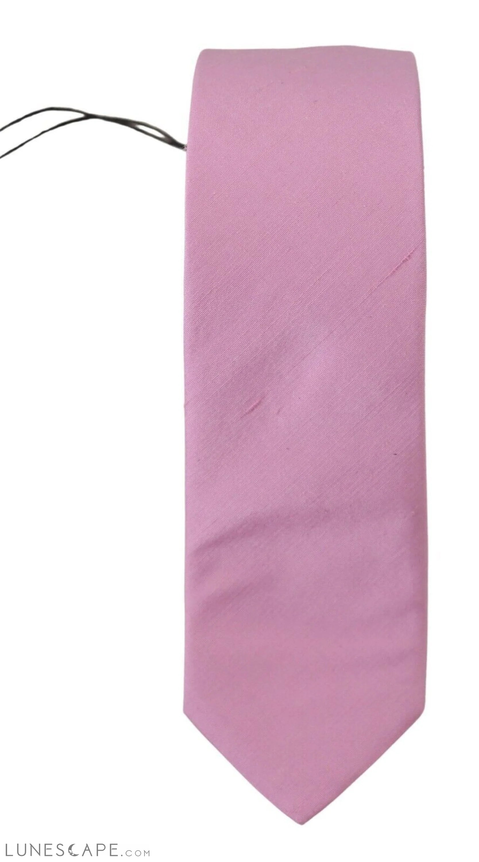 Daniele Alessandrini Elegant Silk Men's Tie in Pink LUNESCAPE
