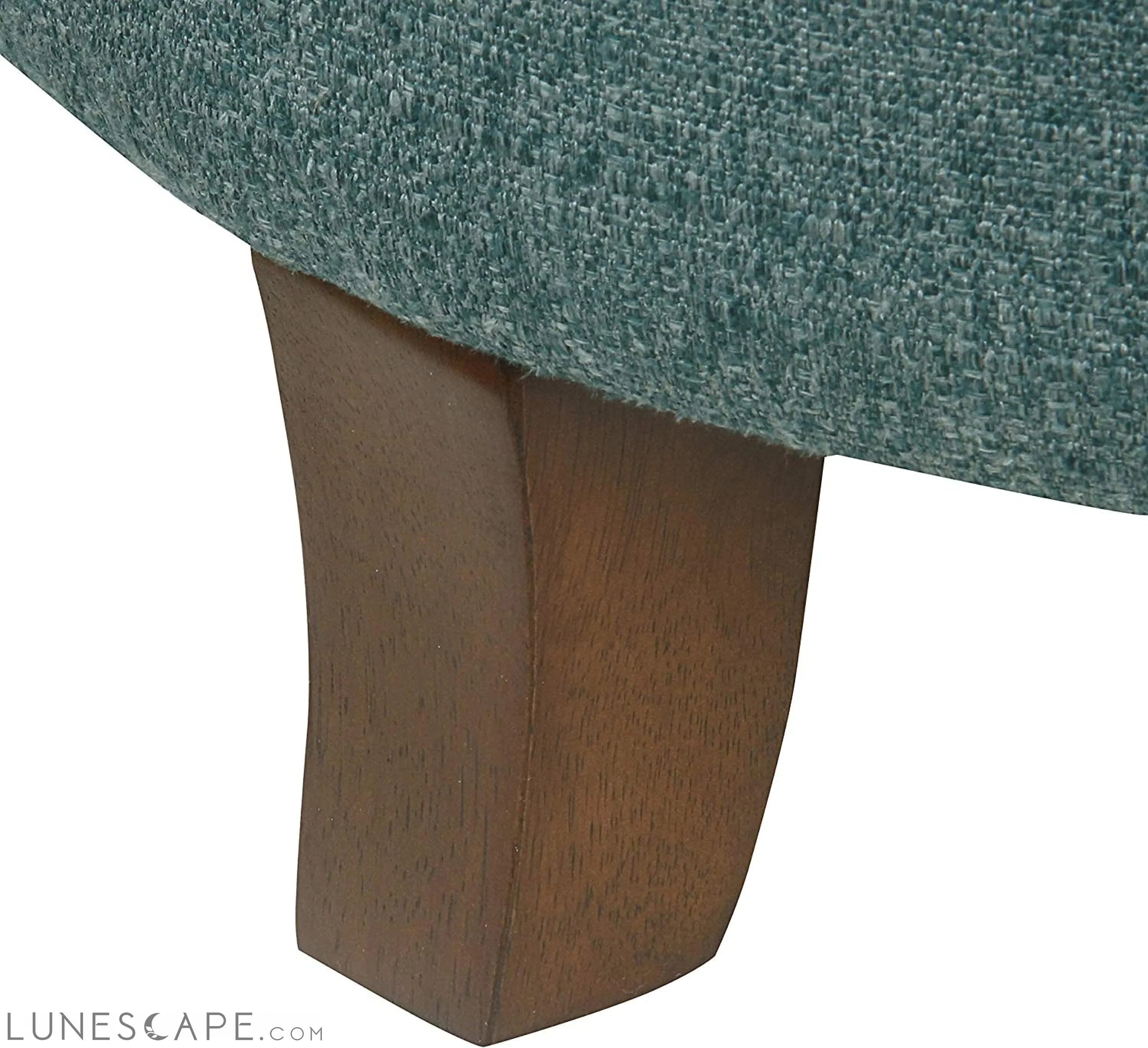 Dark Teal Velvet Storage Ottoman with Lid LUNESCAPE