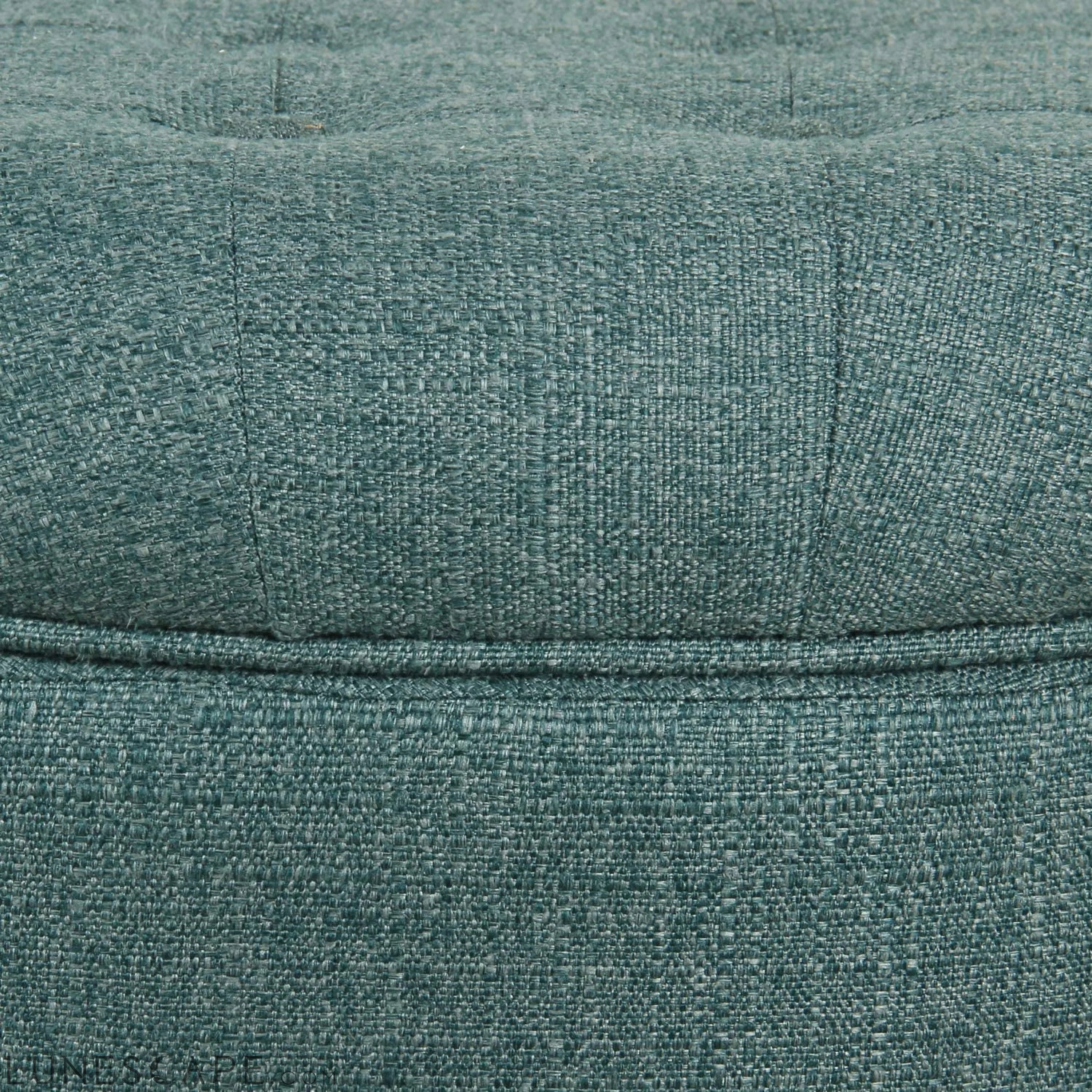 Dark Teal Velvet Storage Ottoman with Lid LUNESCAPE