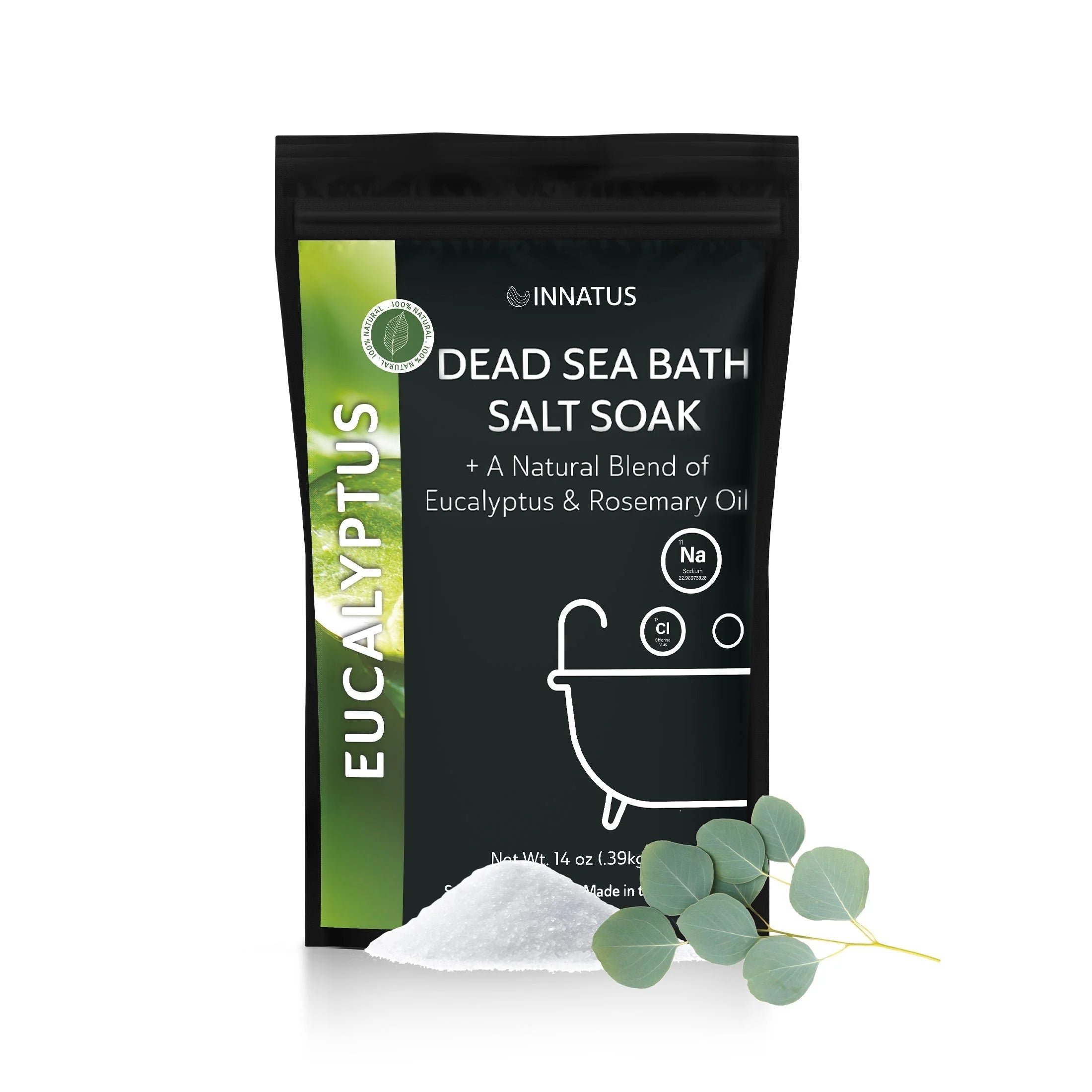 Dead Sea Bath Soak with Eucalyptus Oil Blend LUNESCAPE