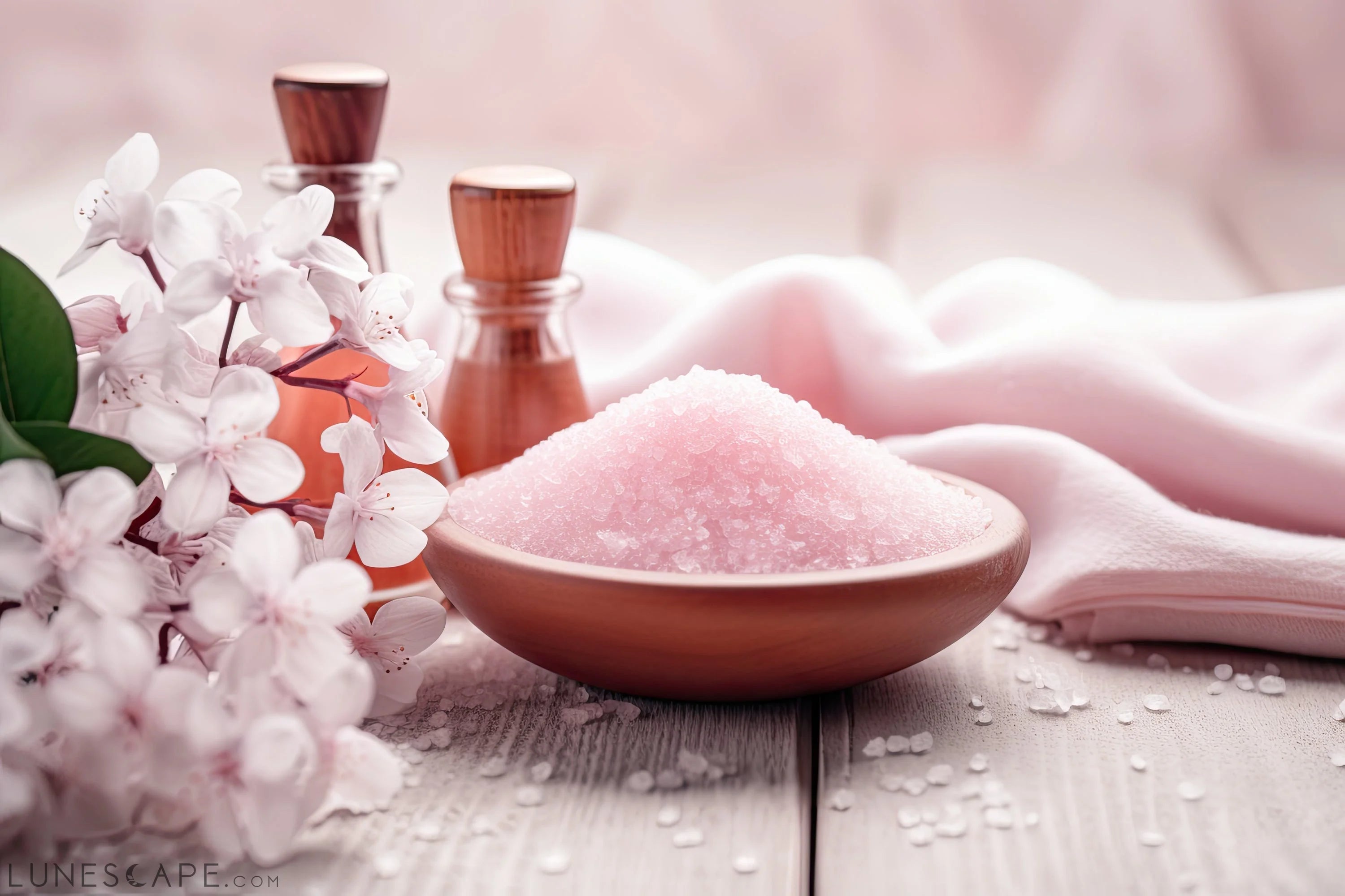 Dead sea Calming bath salt soak with 21 minerals LUNESCAPE