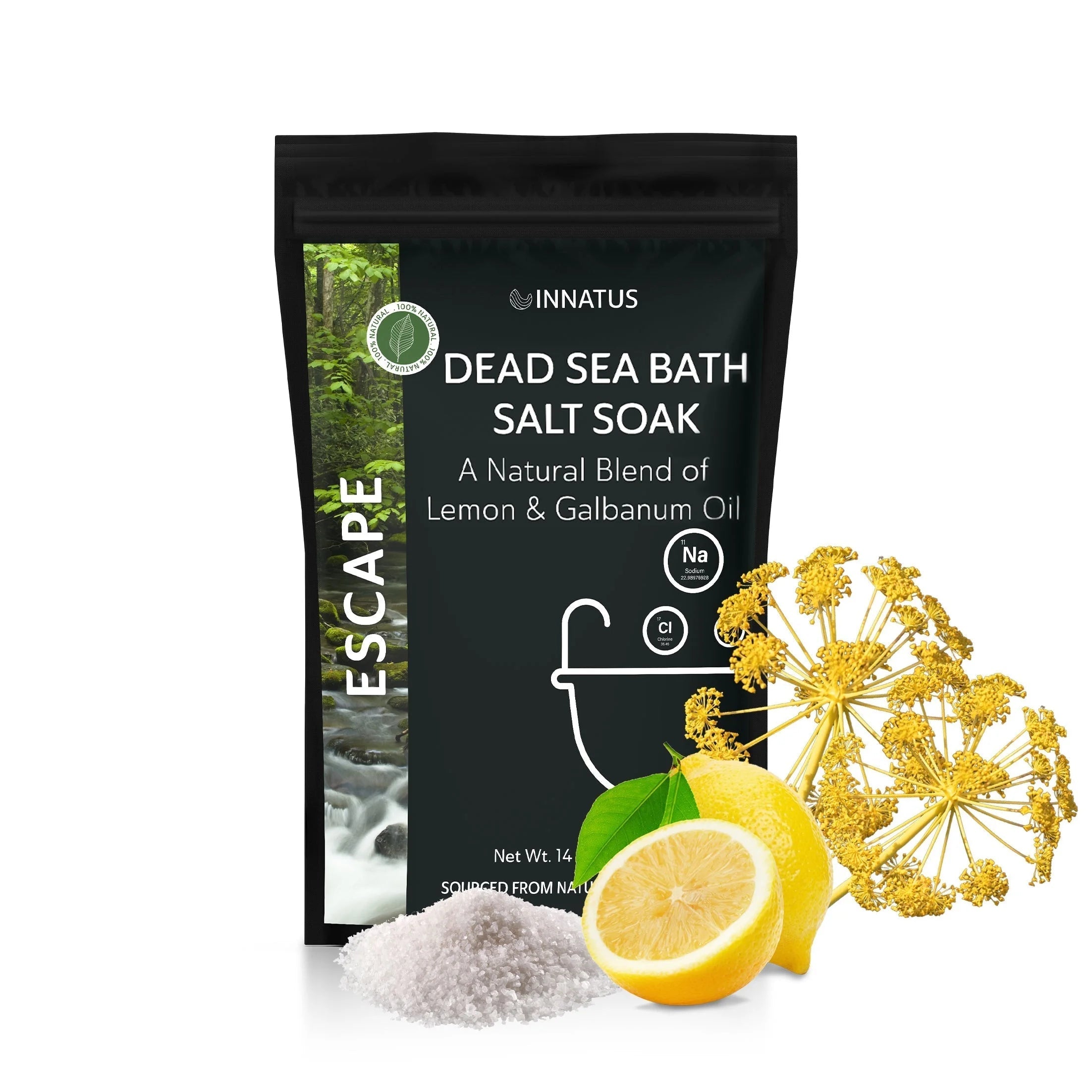 Dead sea escape bath salt soak with 21 minerals LUNESCAPE
