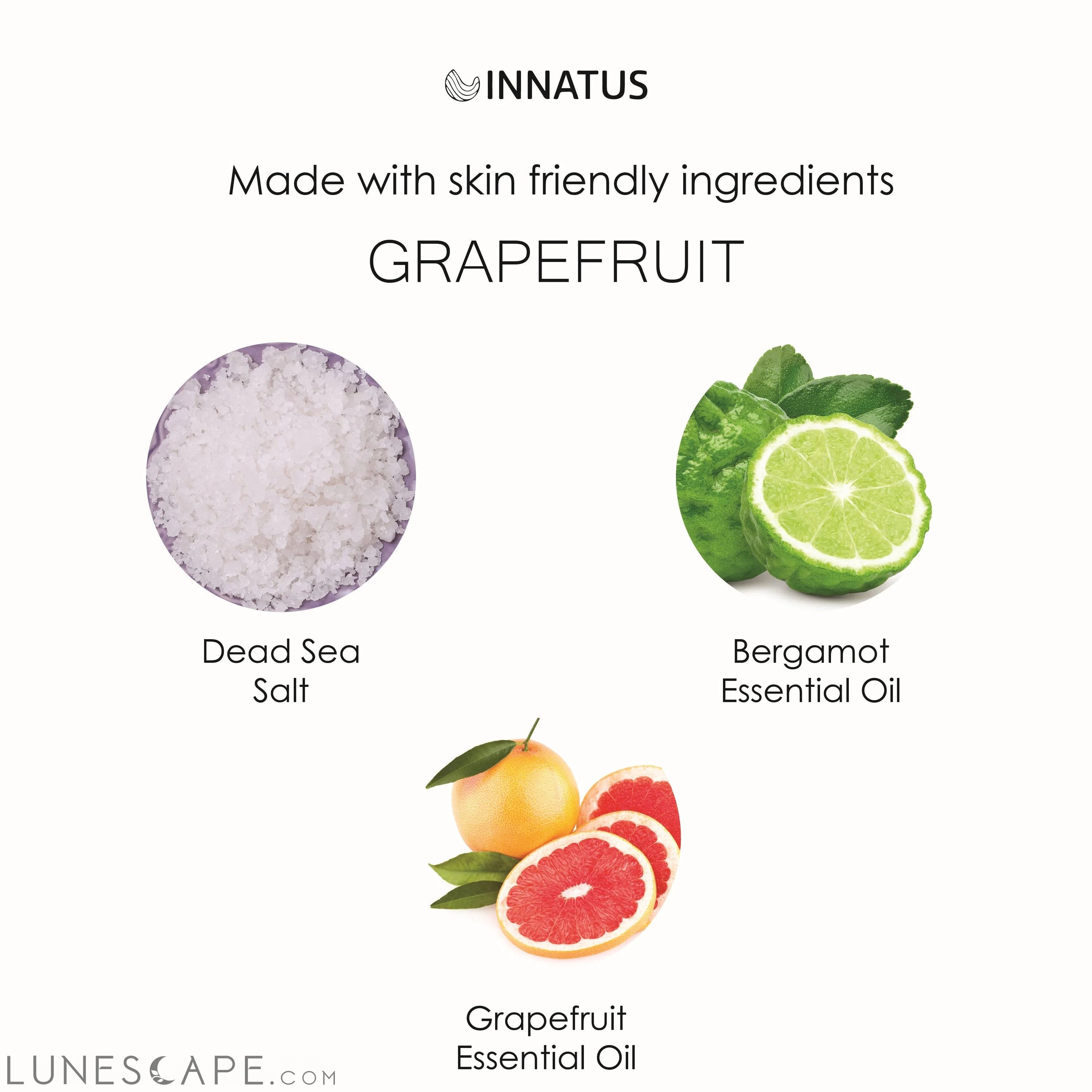 Dead sea Grapefruit bath salt soak with 21 minerals LUNESCAPE