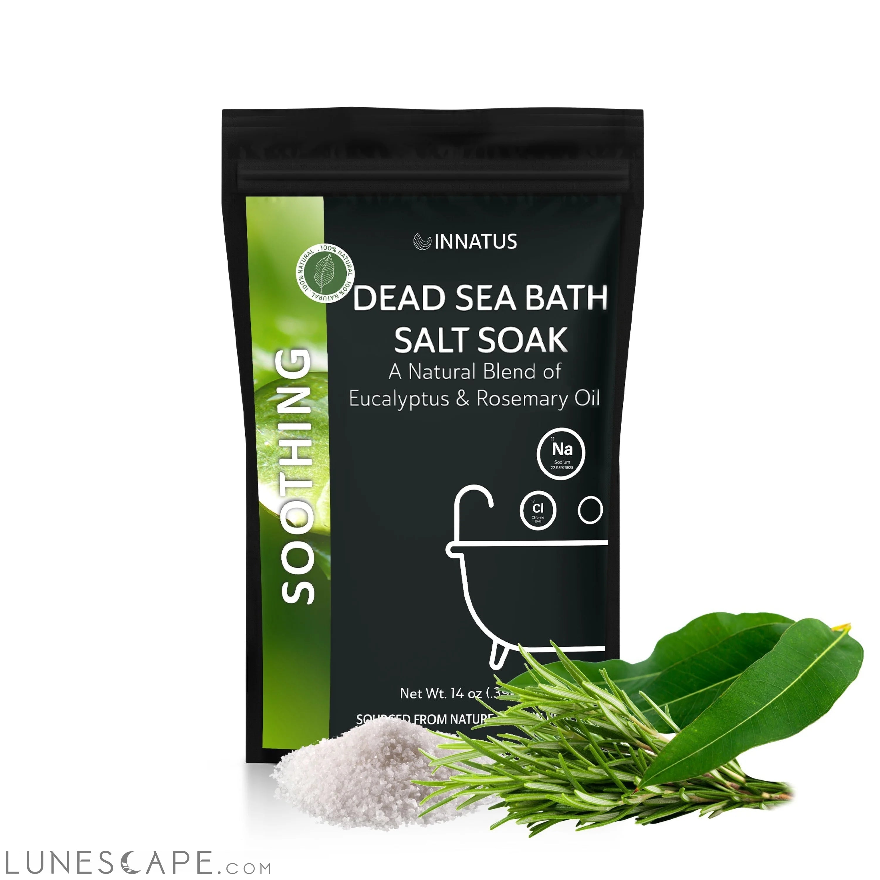 Dead sea soothing bath salt soak with 21 minerals LUNESCAPE