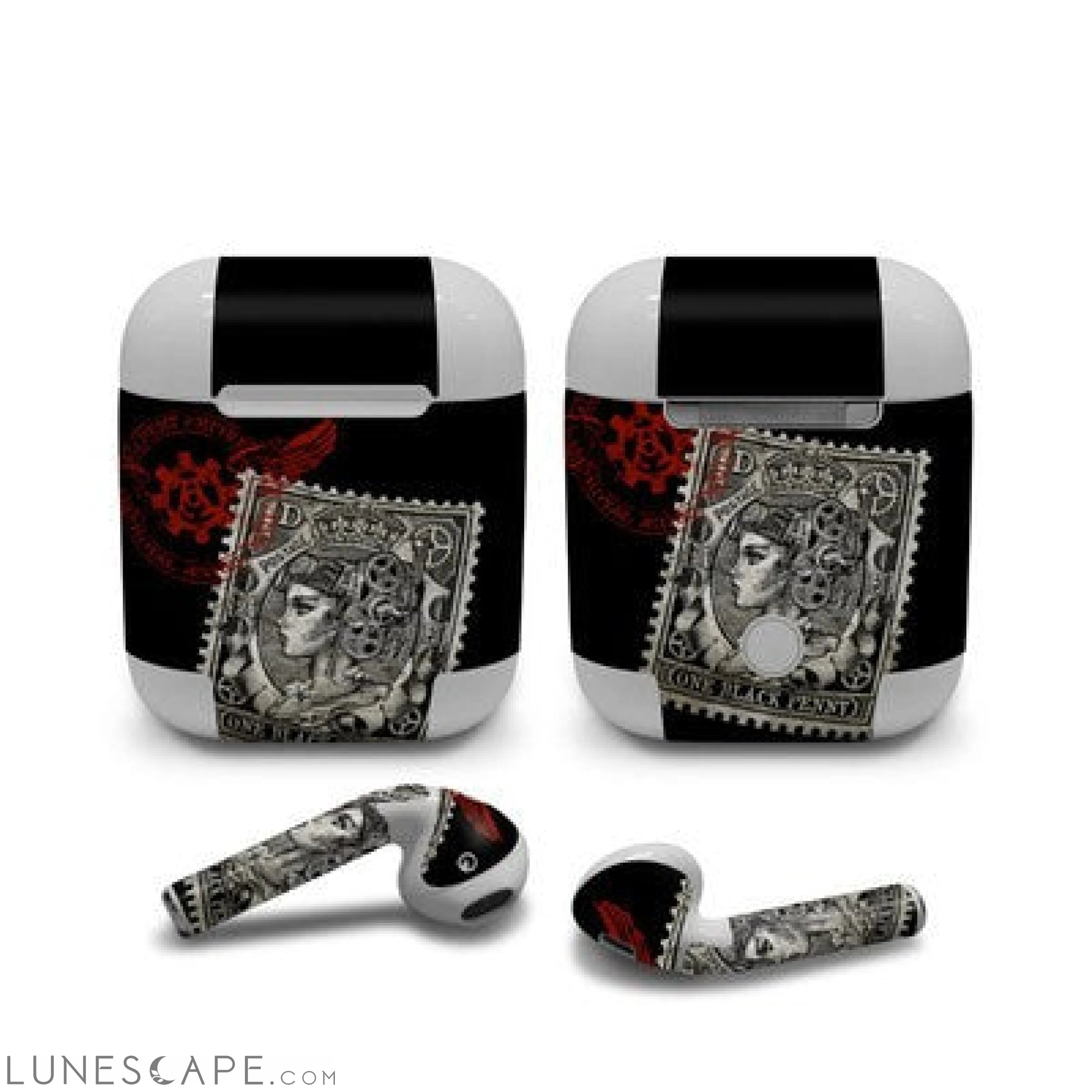 DecalGirl Apple Air Pods Skin - Black Penny LUNESCAPE
