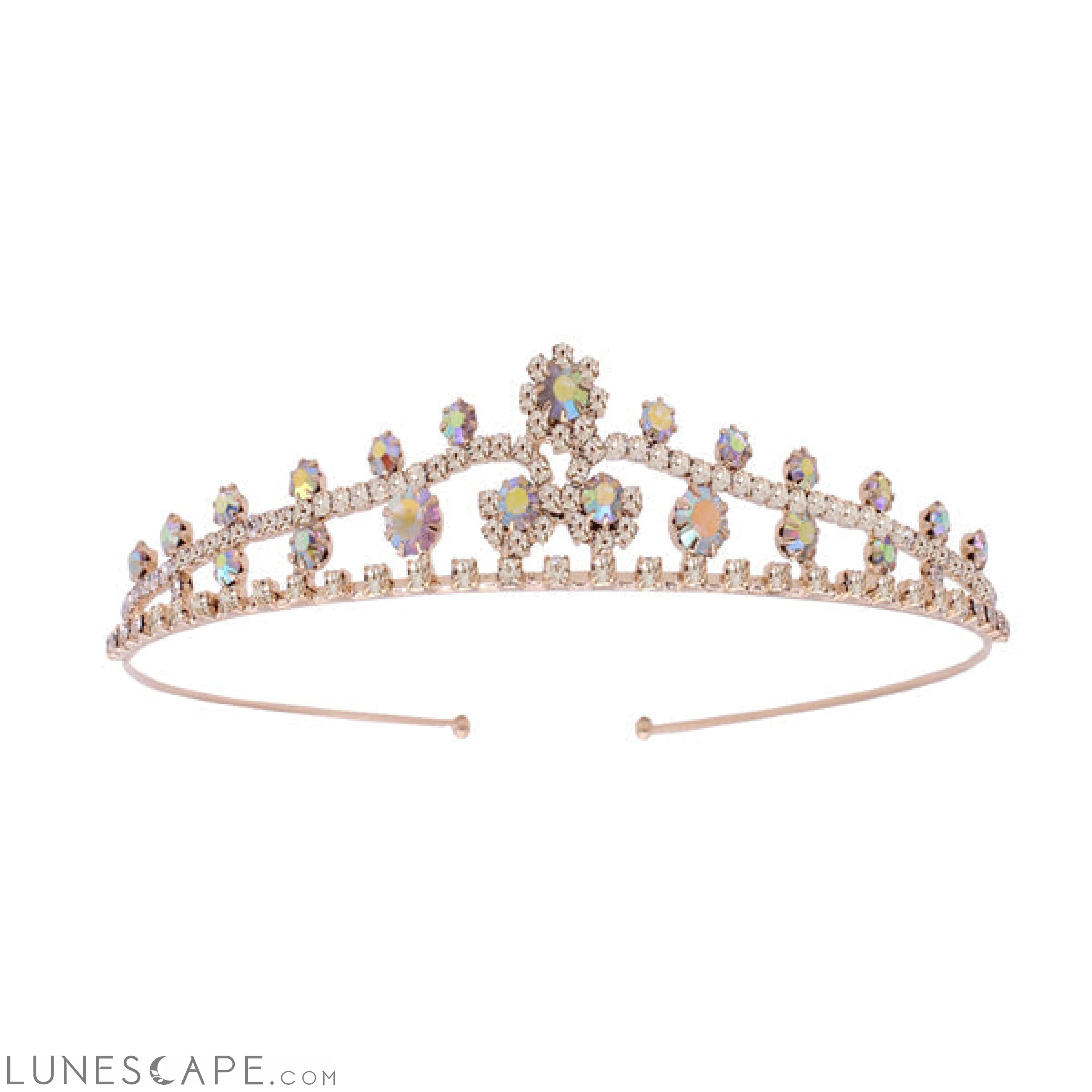 Delicate Crystal Tiara LUNESCAPE