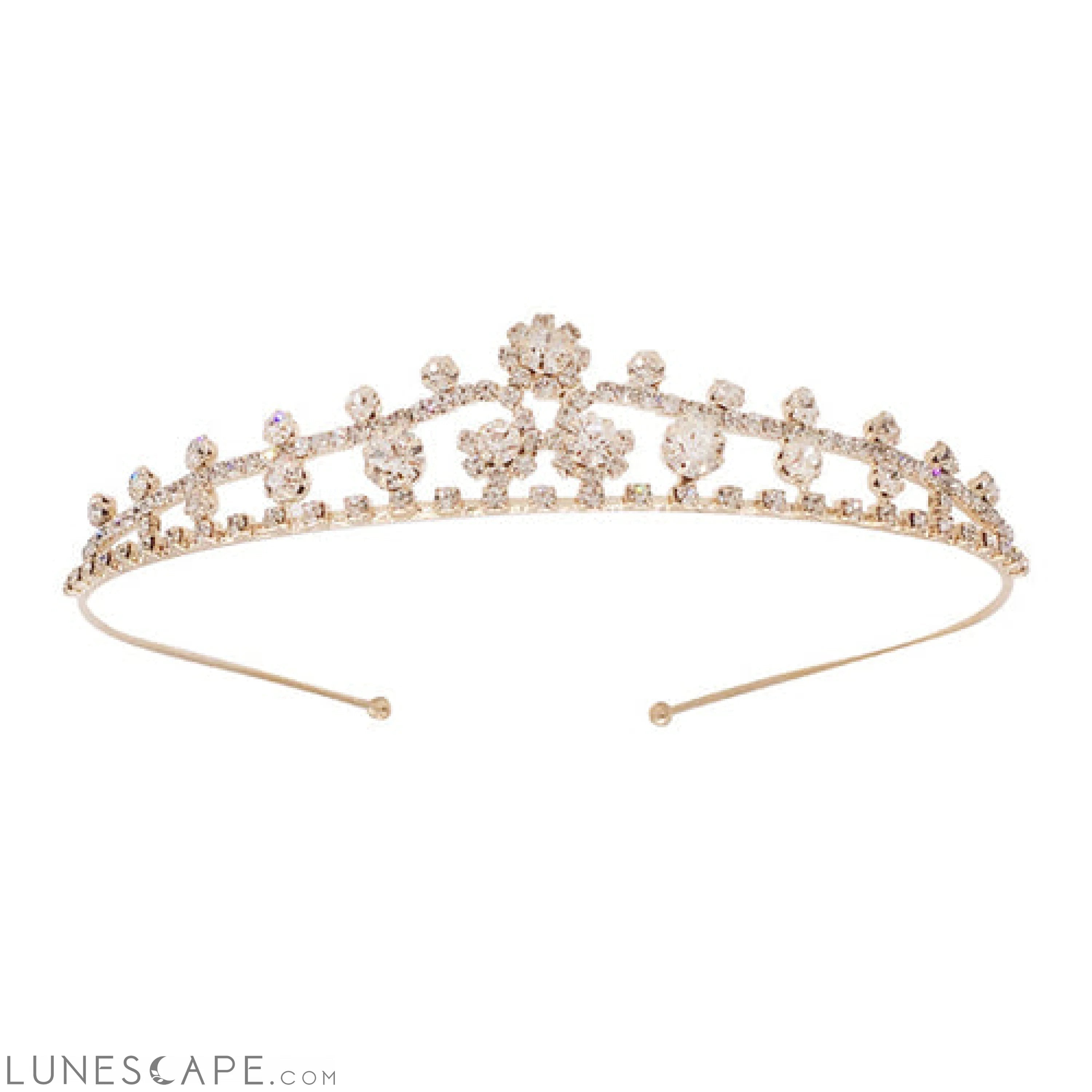 Delicate Crystal Tiara LUNESCAPE