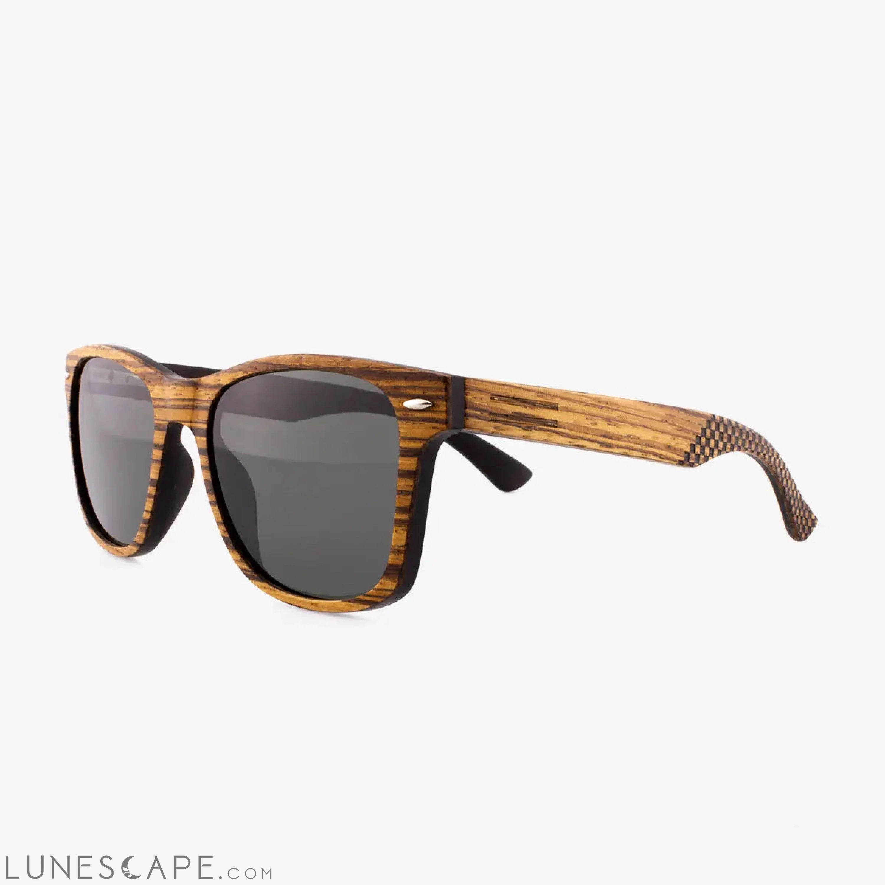 Delray SE - Wood & Carbon Fiber Sunglasses LUNESCAPE
