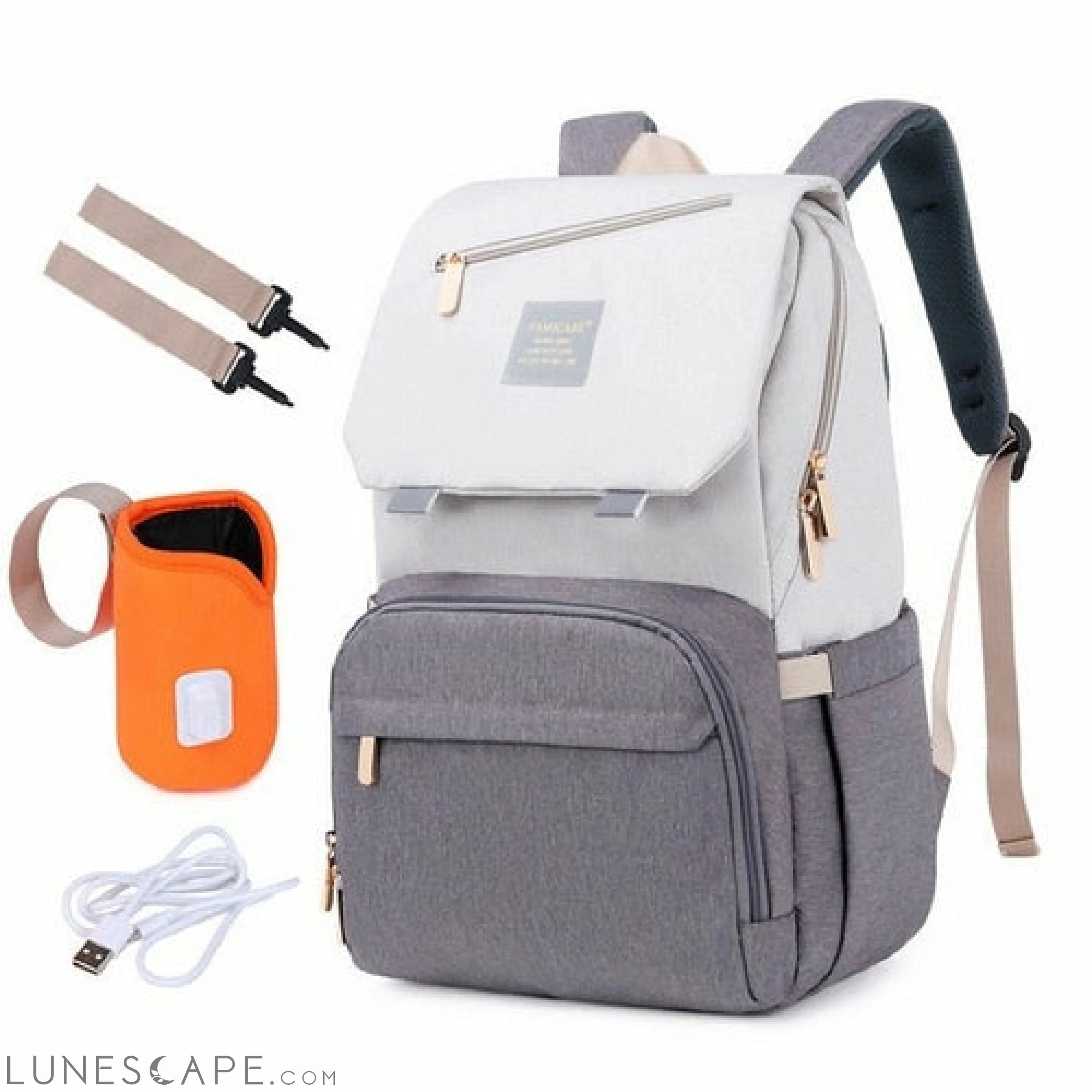 Diaper Bag Mummy Daddy Backpack Baby Stroller Waterproof Oxford LUNESCAPE