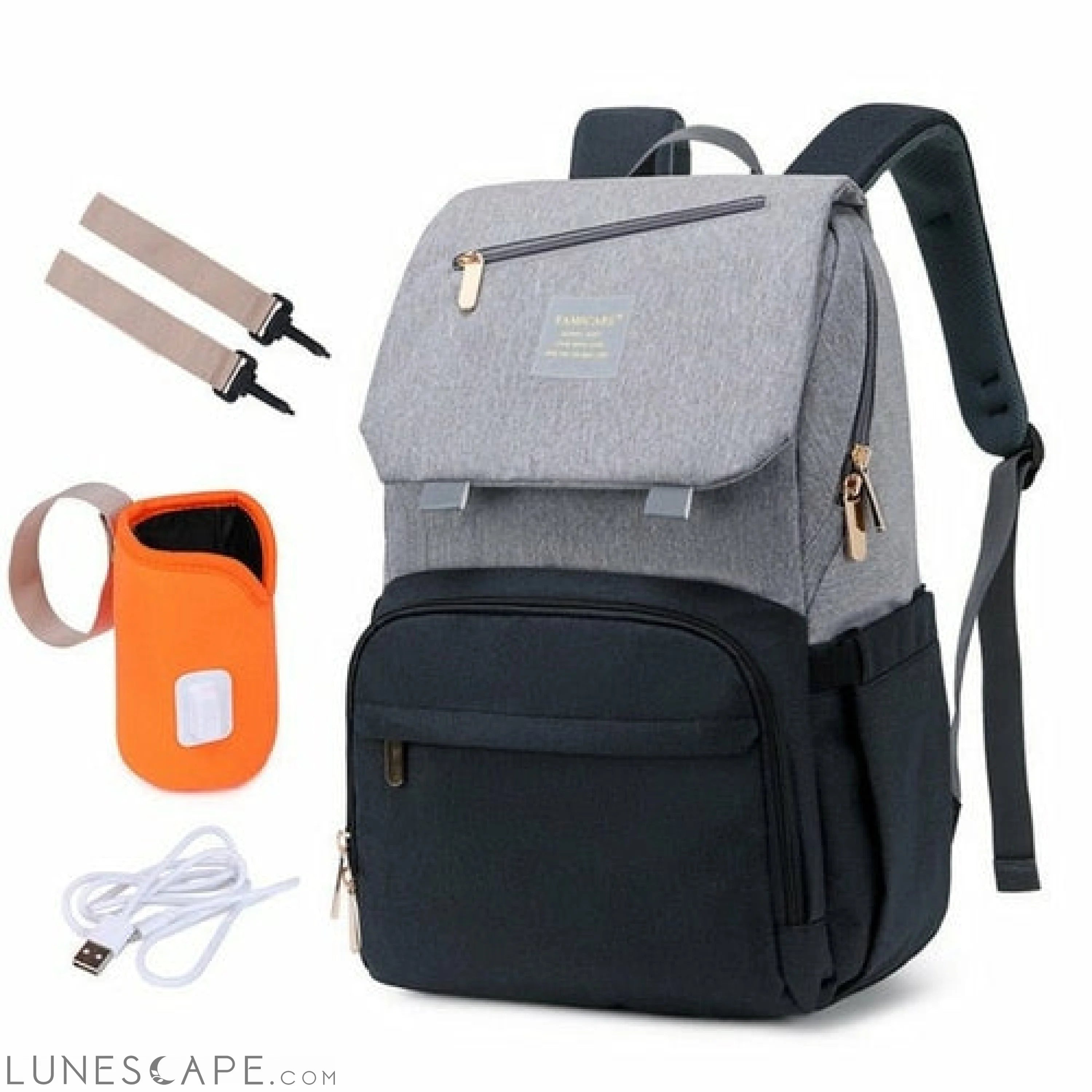 Diaper Bag Mummy Daddy Backpack Baby Stroller Waterproof Oxford LUNESCAPE