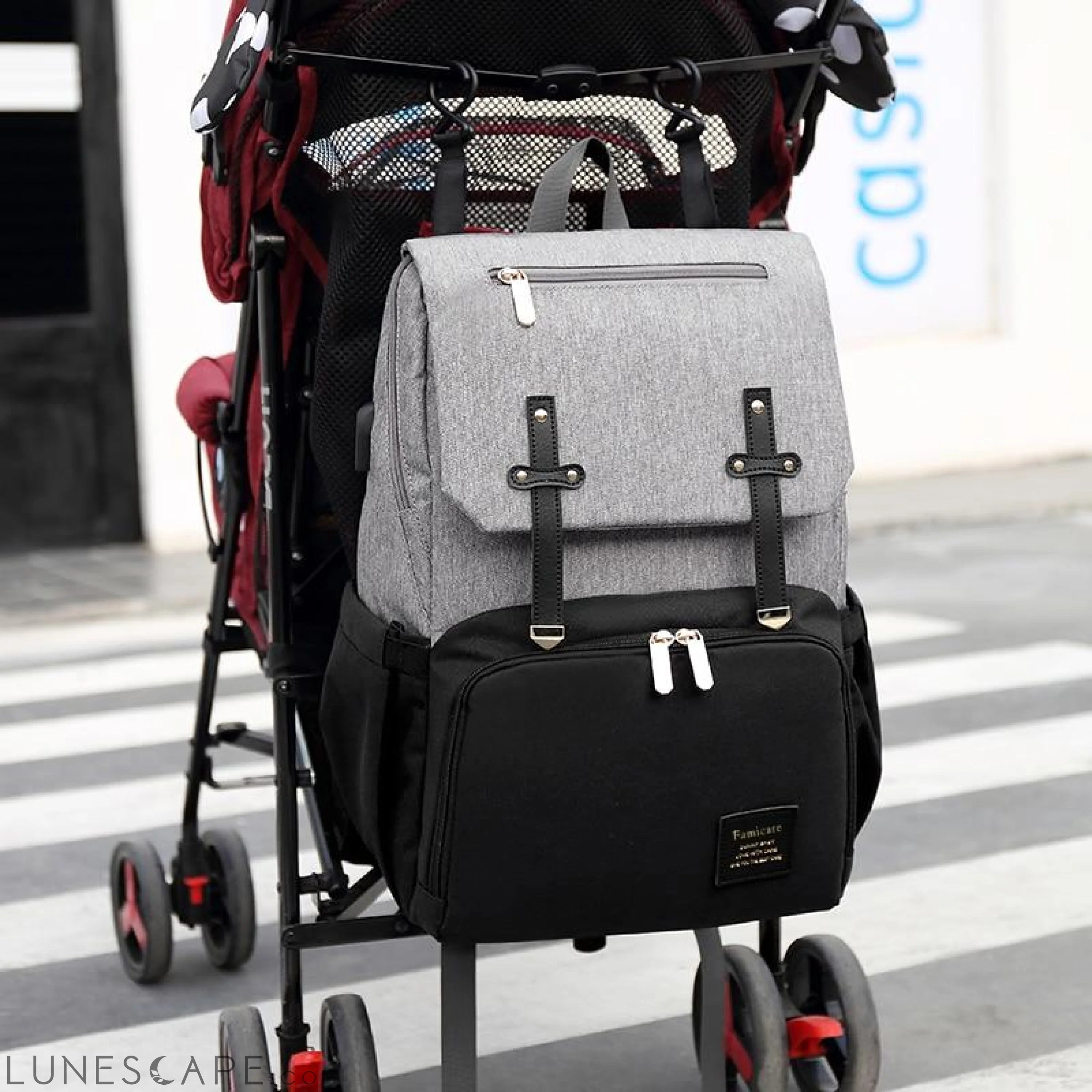 Diaper Bag Mummy Daddy Backpack Baby Stroller Waterproof Oxford LUNESCAPE
