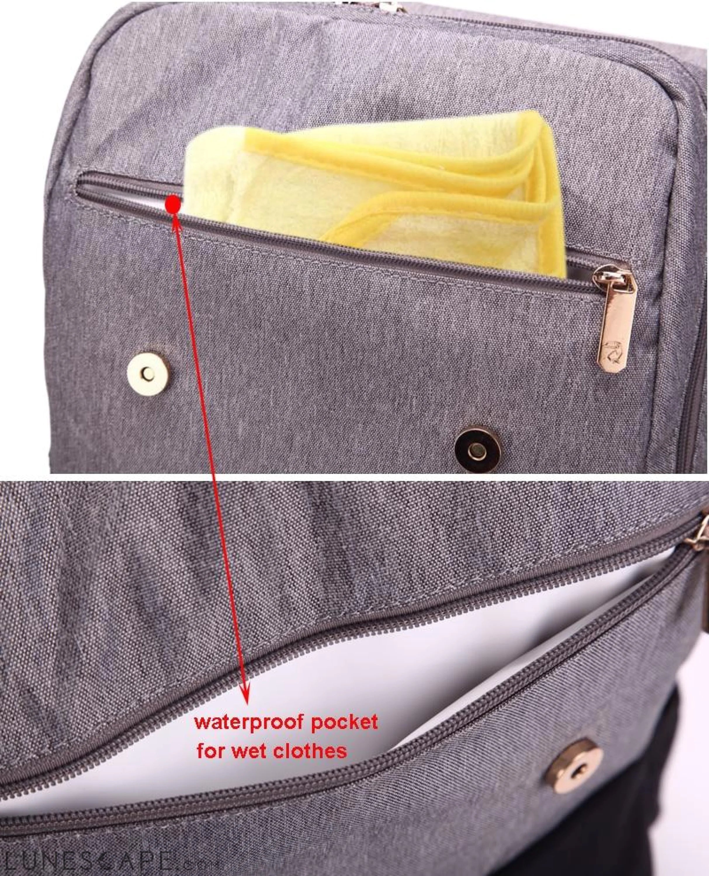 Diaper Bag Mummy Daddy Backpack Baby Stroller Waterproof Oxford LUNESCAPE