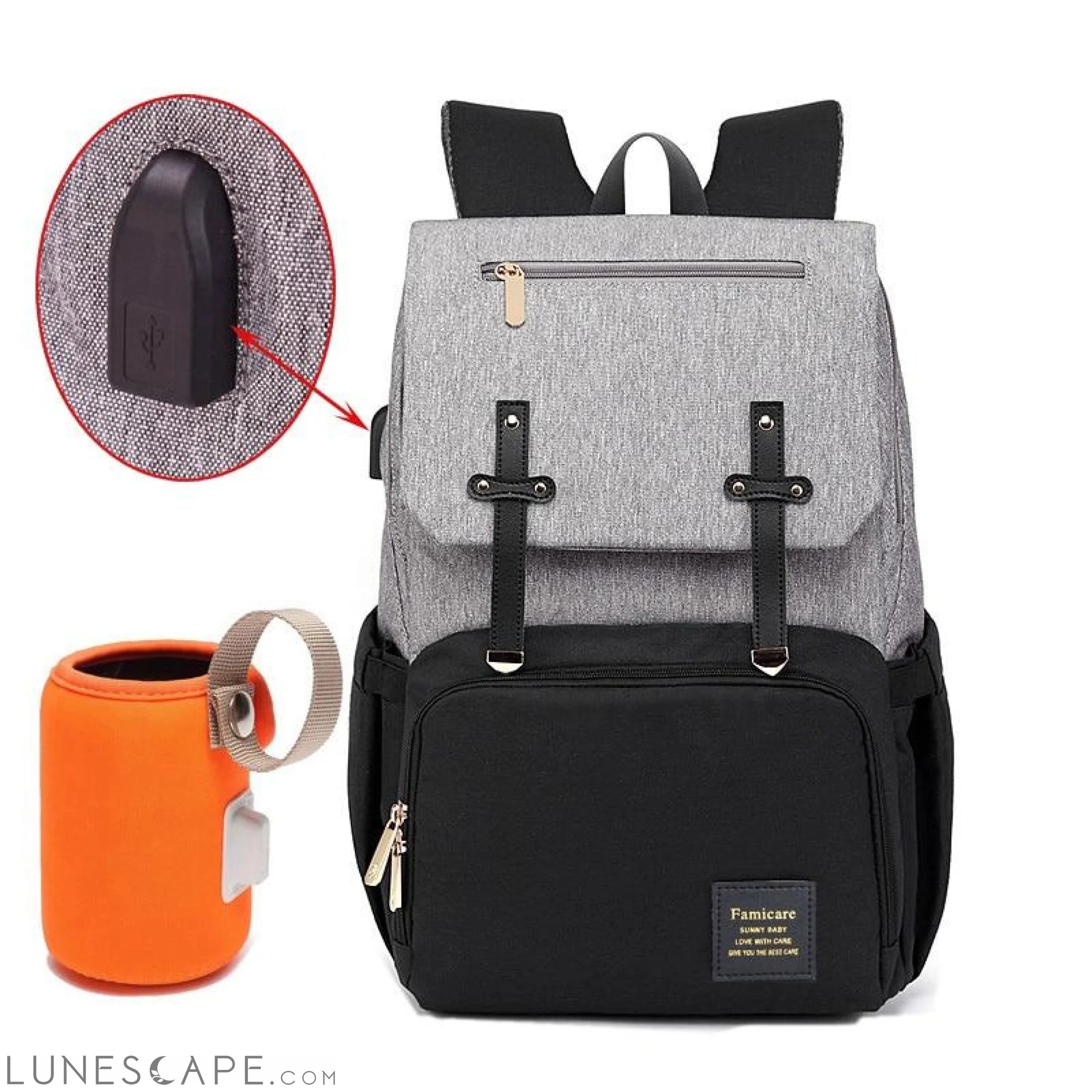 Diaper Bag Mummy Daddy Backpack Baby Stroller Waterproof Oxford LUNESCAPE