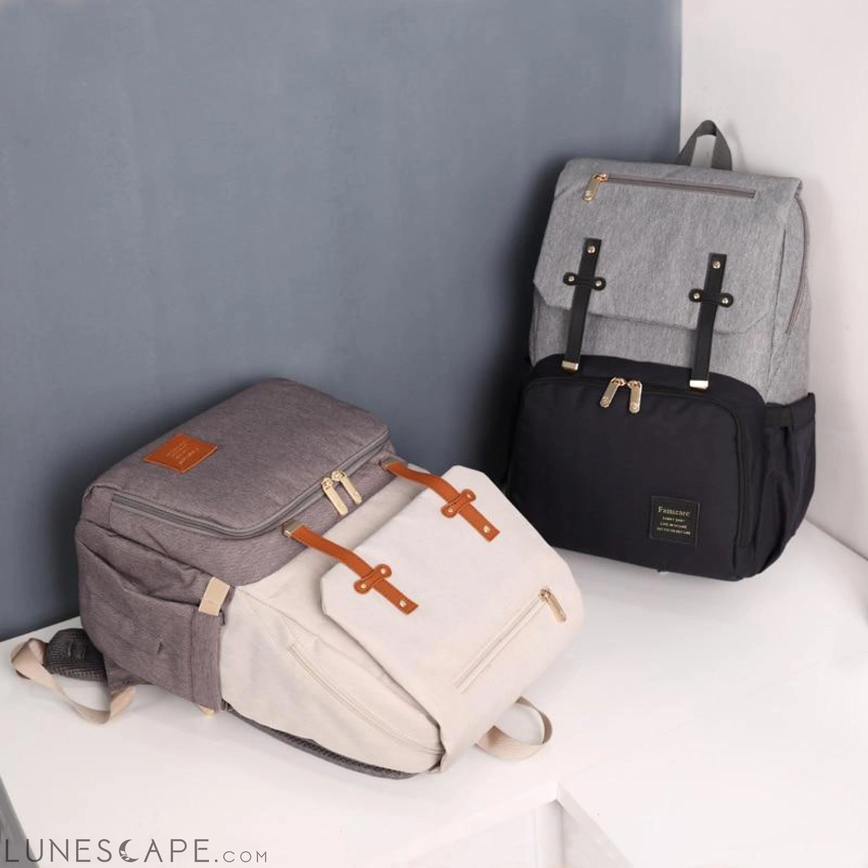Diaper Bag Mummy Daddy Backpack Baby Stroller Waterproof Oxford LUNESCAPE