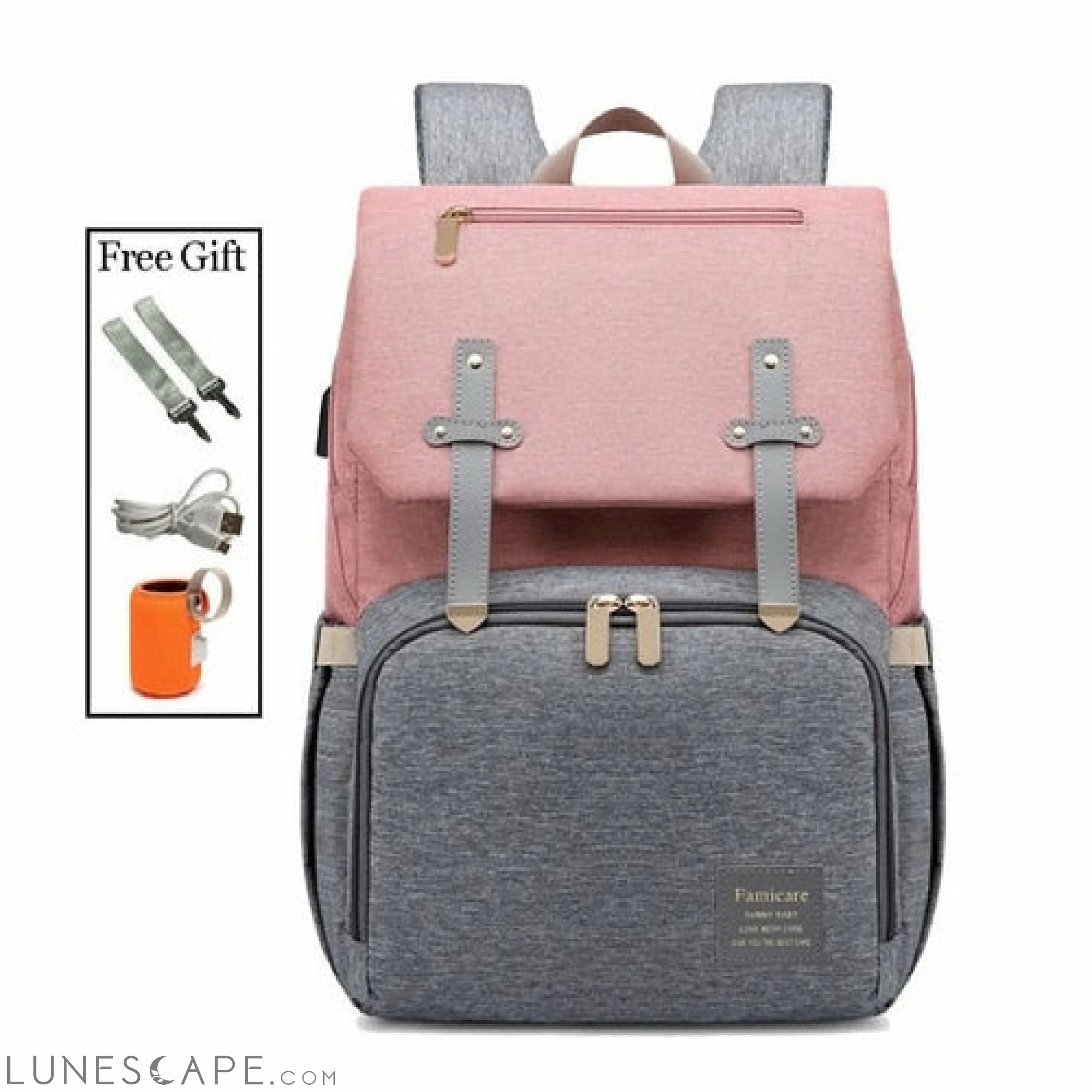 Diaper Bag Mummy Daddy Backpack Baby Stroller Waterproof Oxford LUNESCAPE