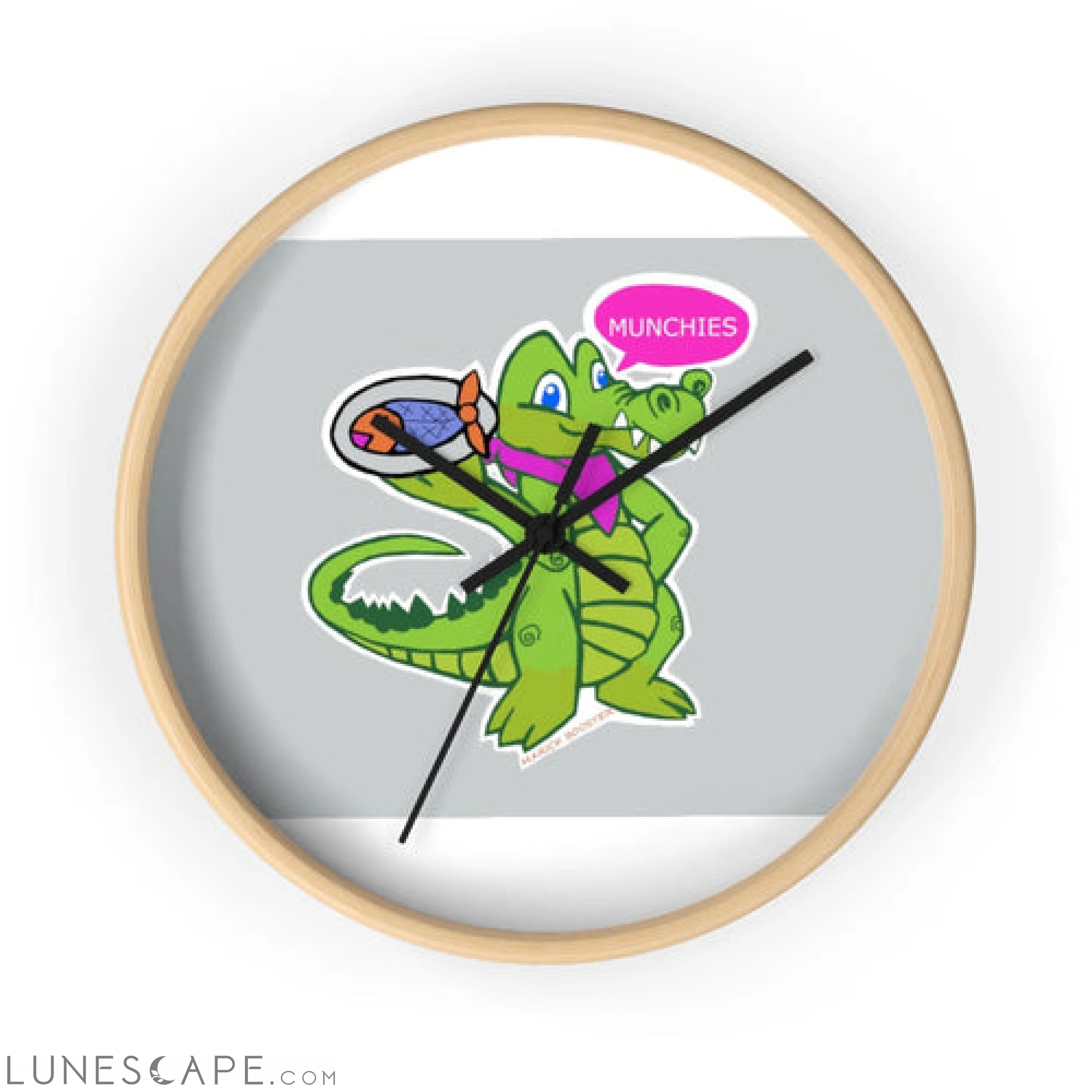 Diner Croc Wall clock LUNESCAPE