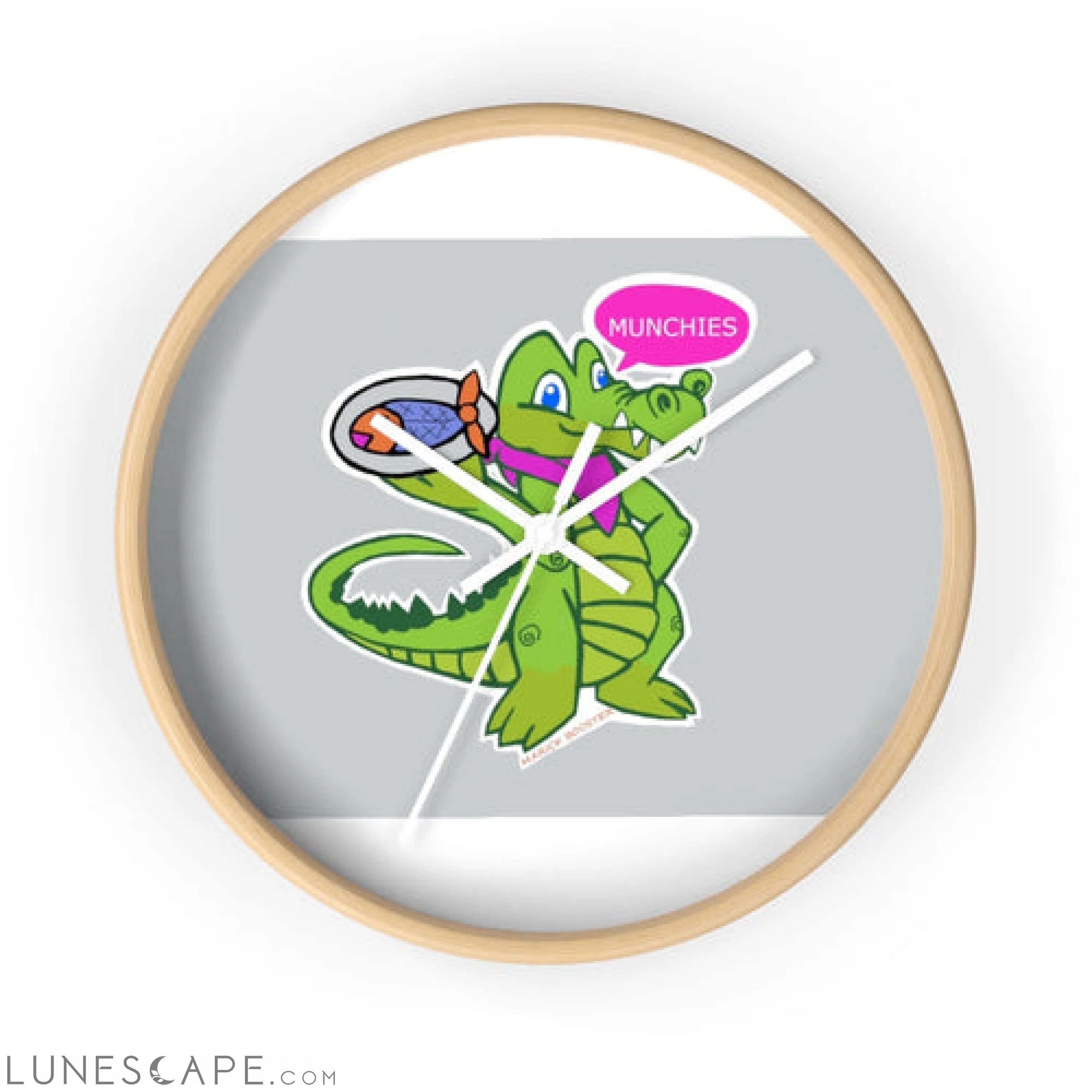 Diner Croc Wall clock LUNESCAPE