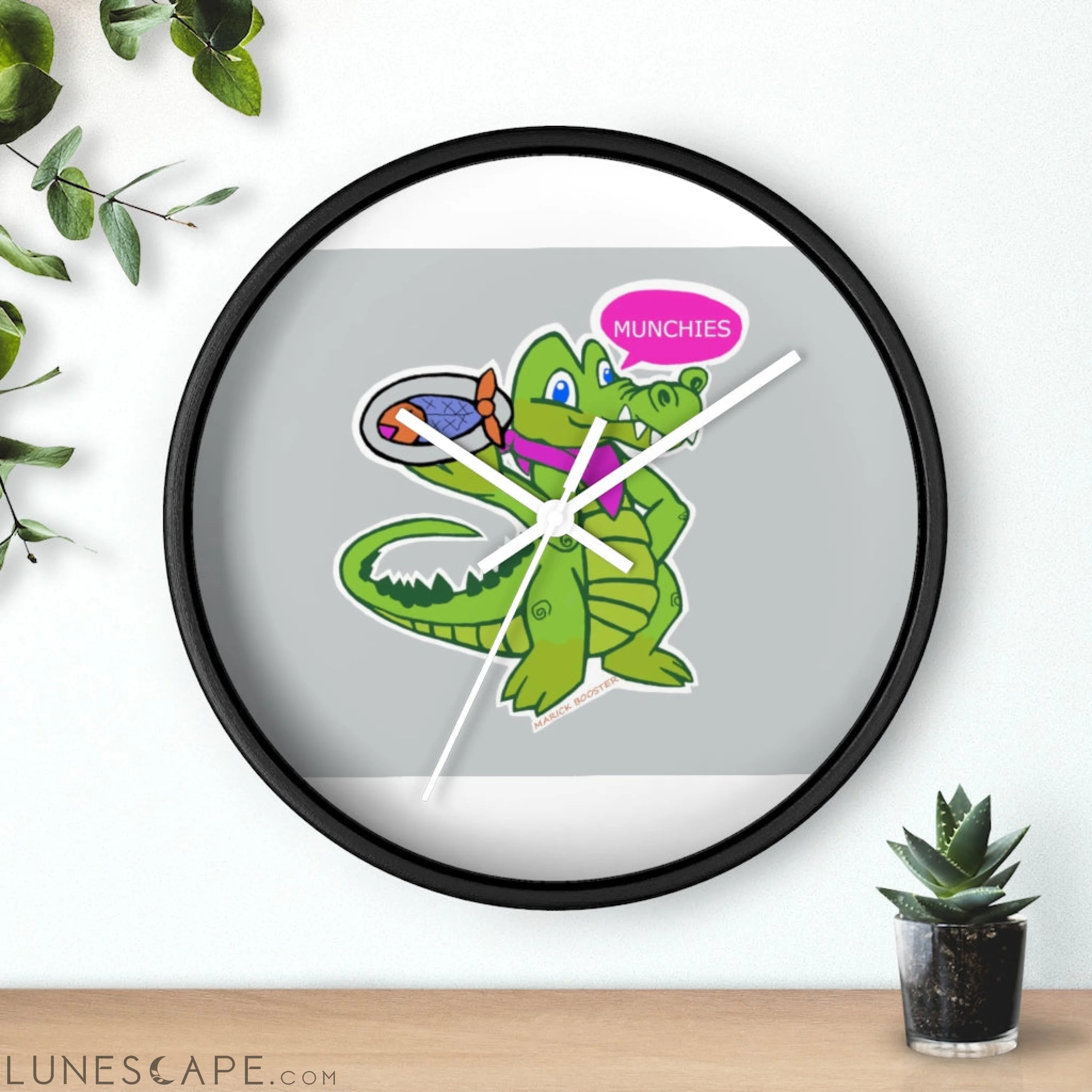 Diner Croc Wall clock LUNESCAPE