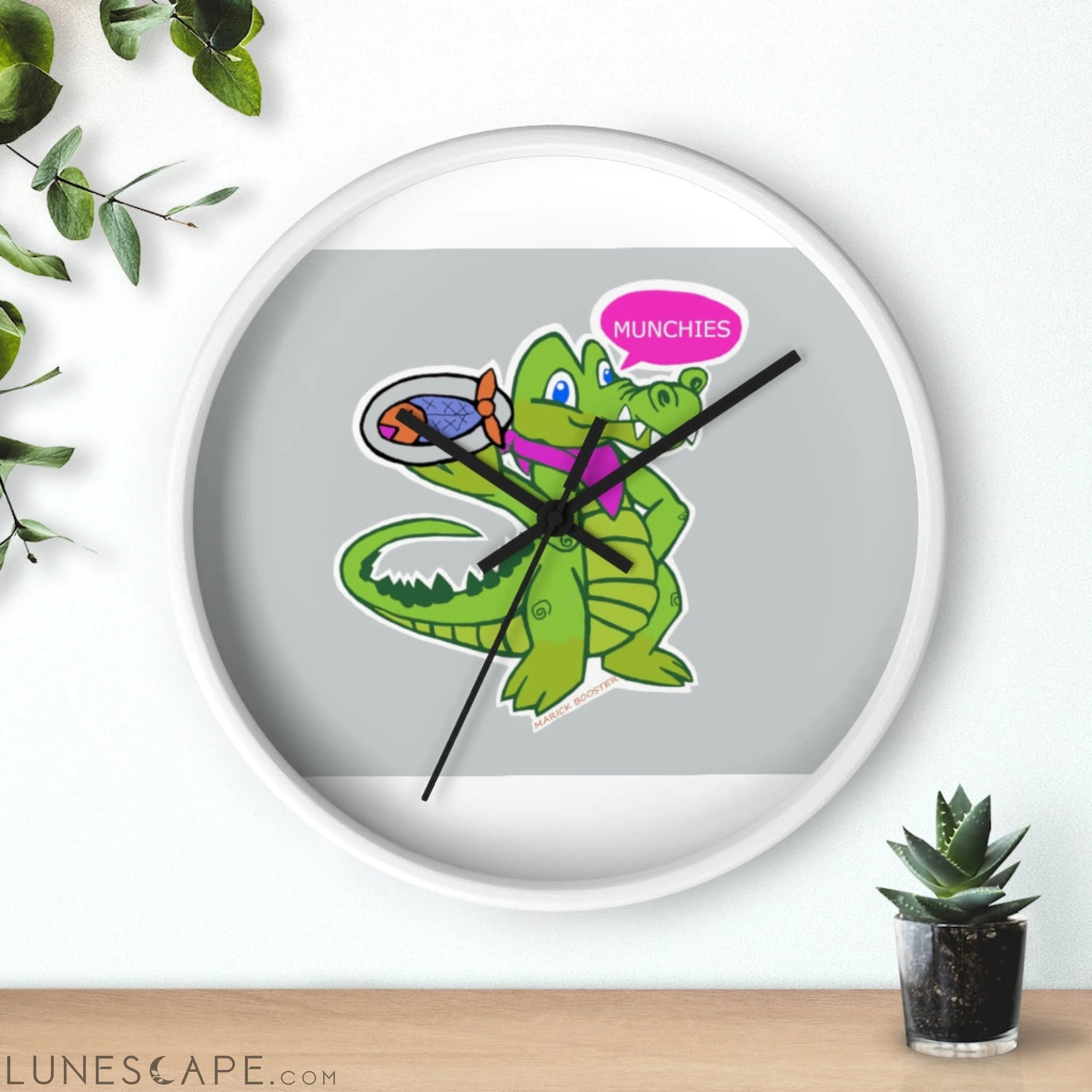 Diner Croc Wall clock LUNESCAPE