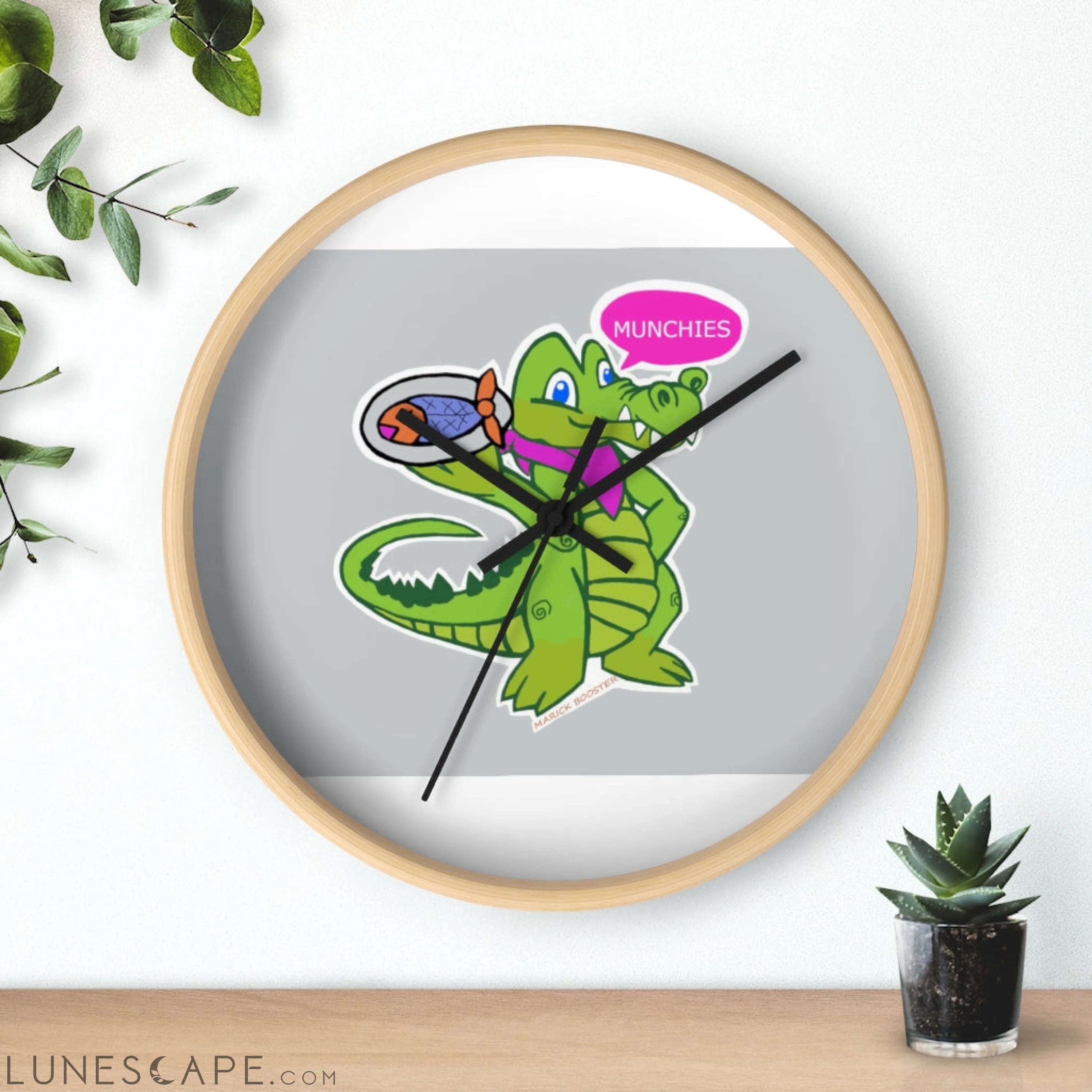 Diner Croc Wall clock LUNESCAPE