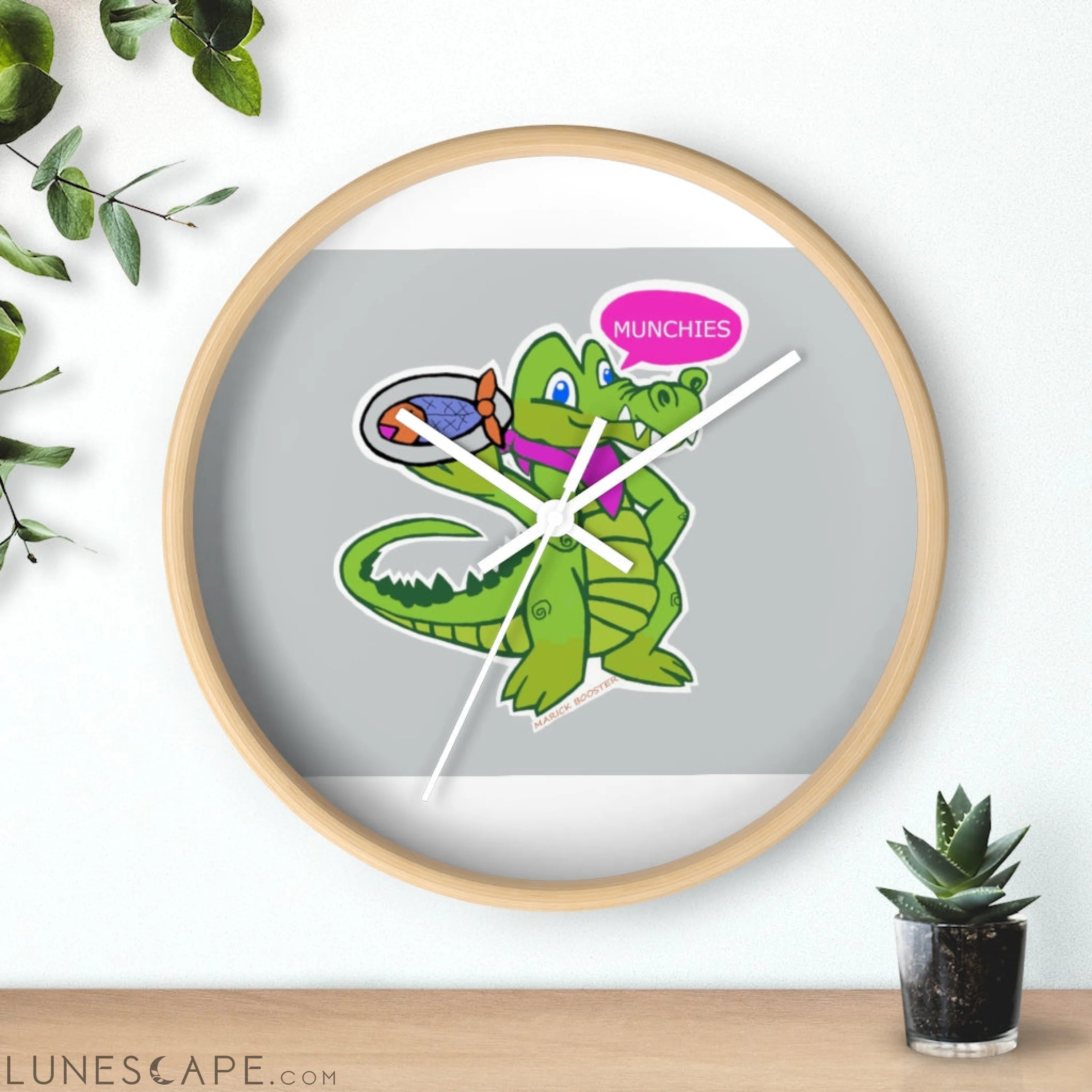 Diner Croc Wall clock LUNESCAPE