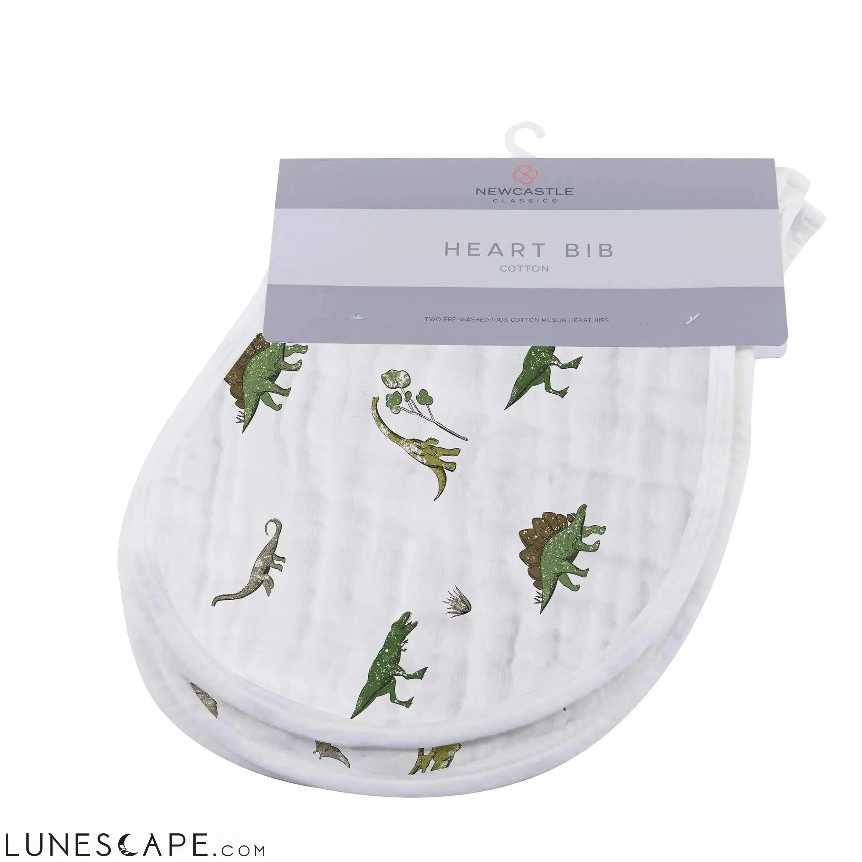 Dino Days Heart Bibs - Set of 2 LUNESCAPE