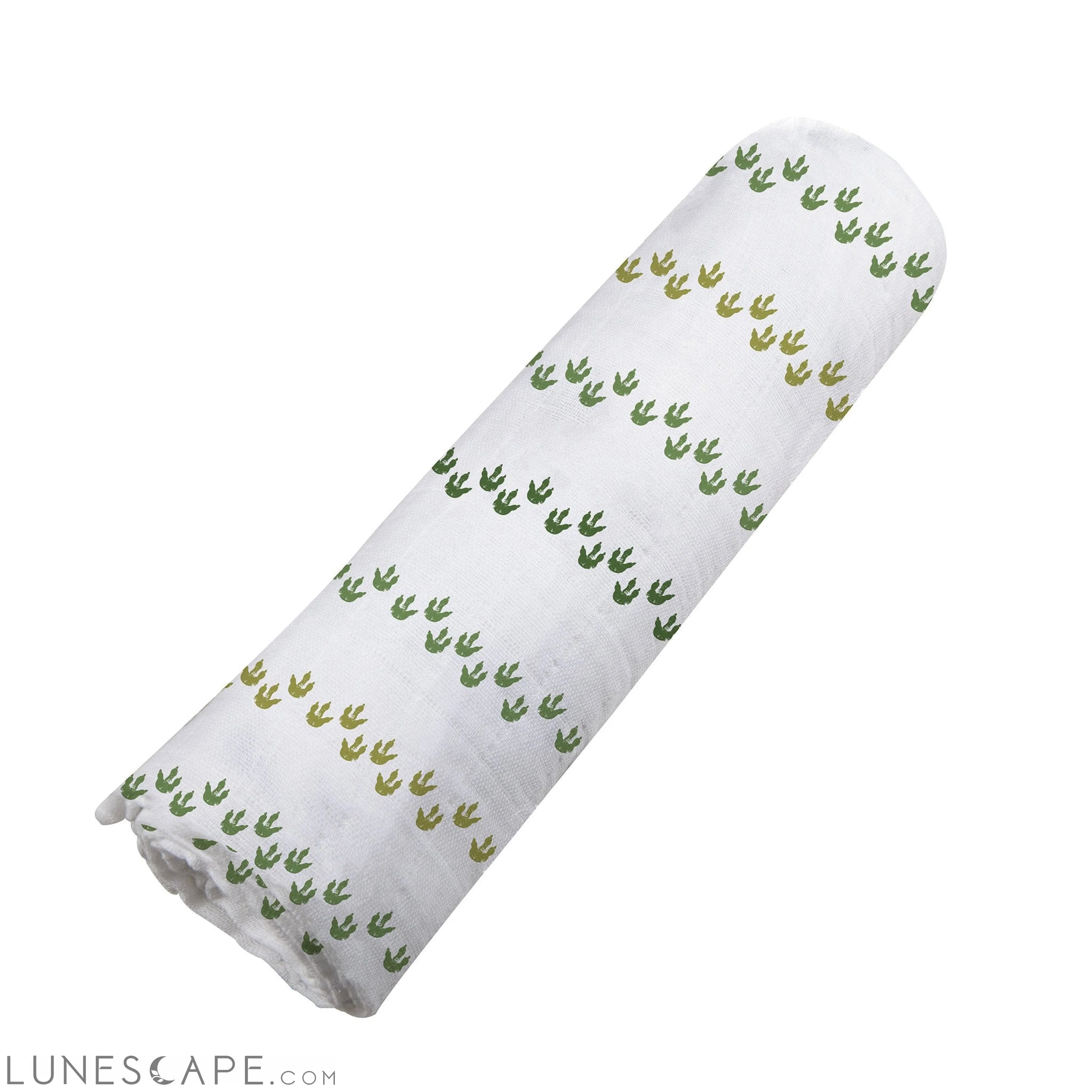 Dino Feet Cotton Muslin Swaddle LUNESCAPE