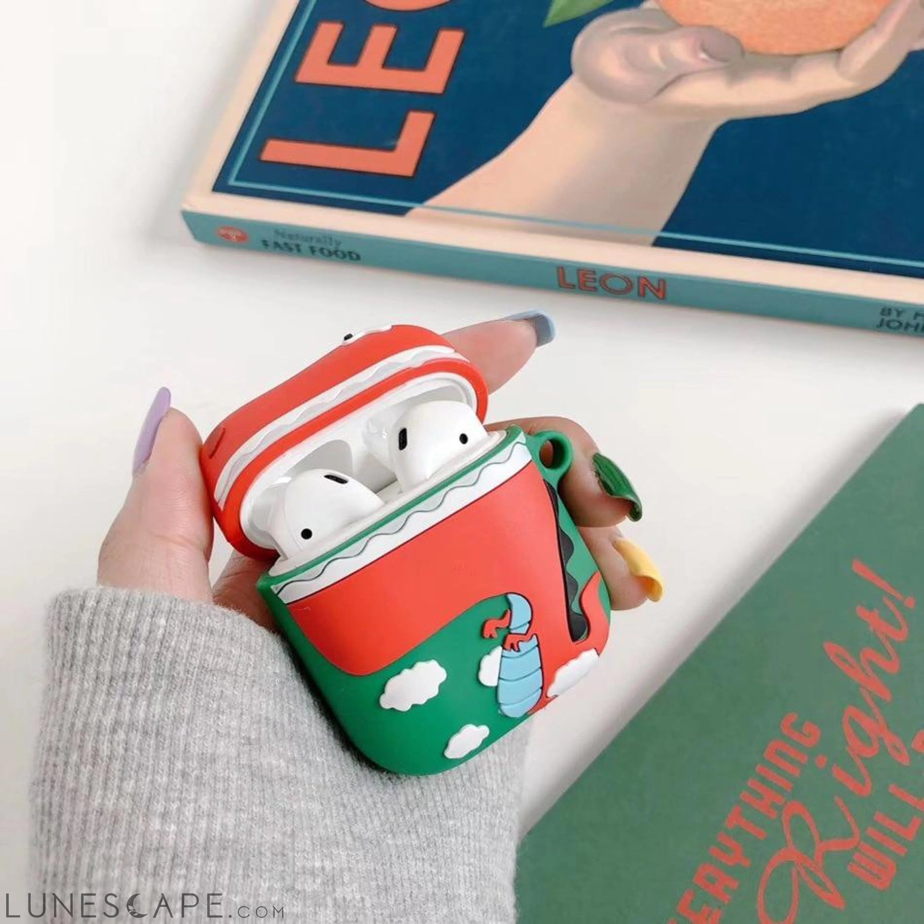 Dinosaur Whale Cartoon AirPods Case LUNESCAPE
