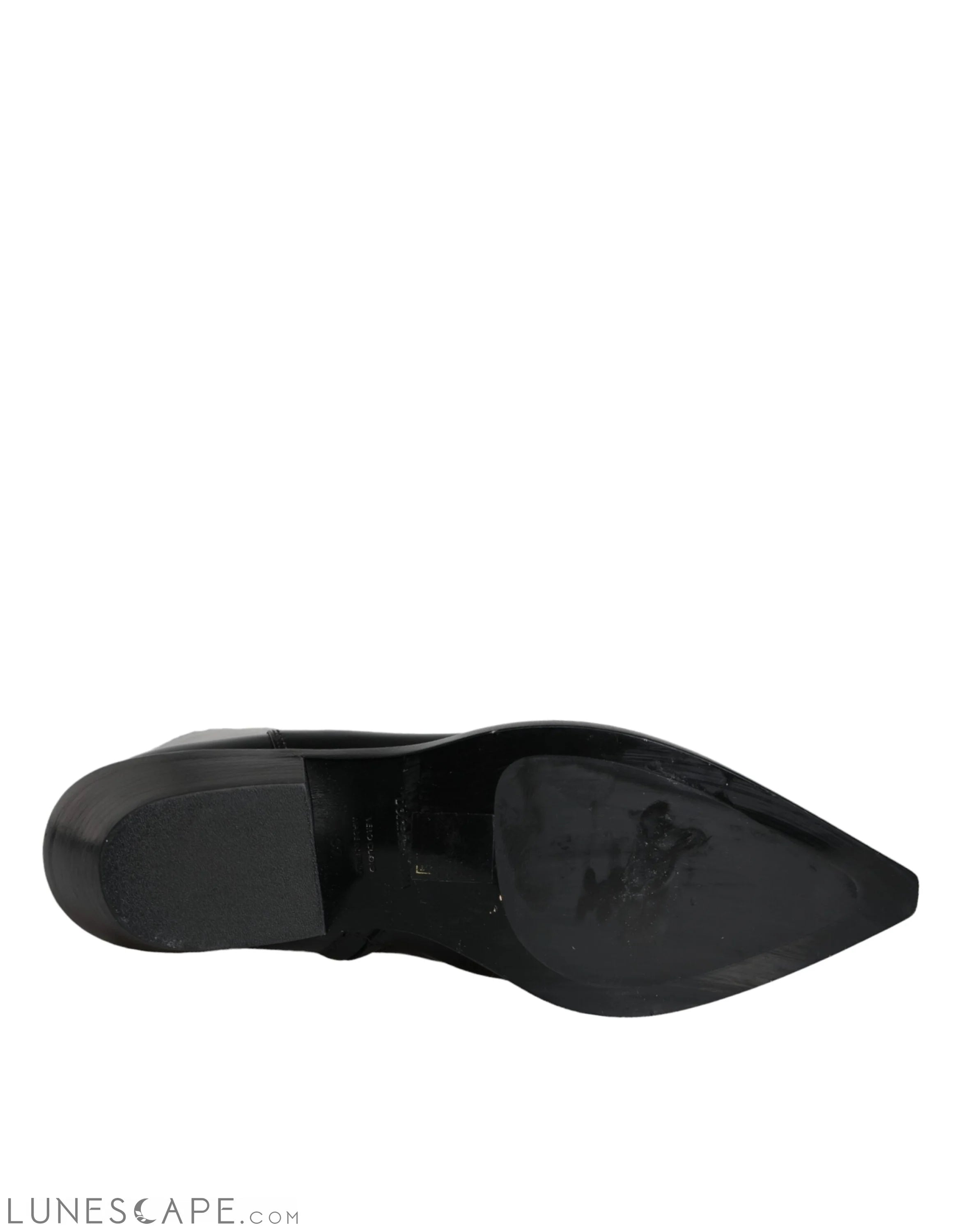 Dolce & Gabbana Black Leather Ankle Boots Booties Shoes LUNESCAPE