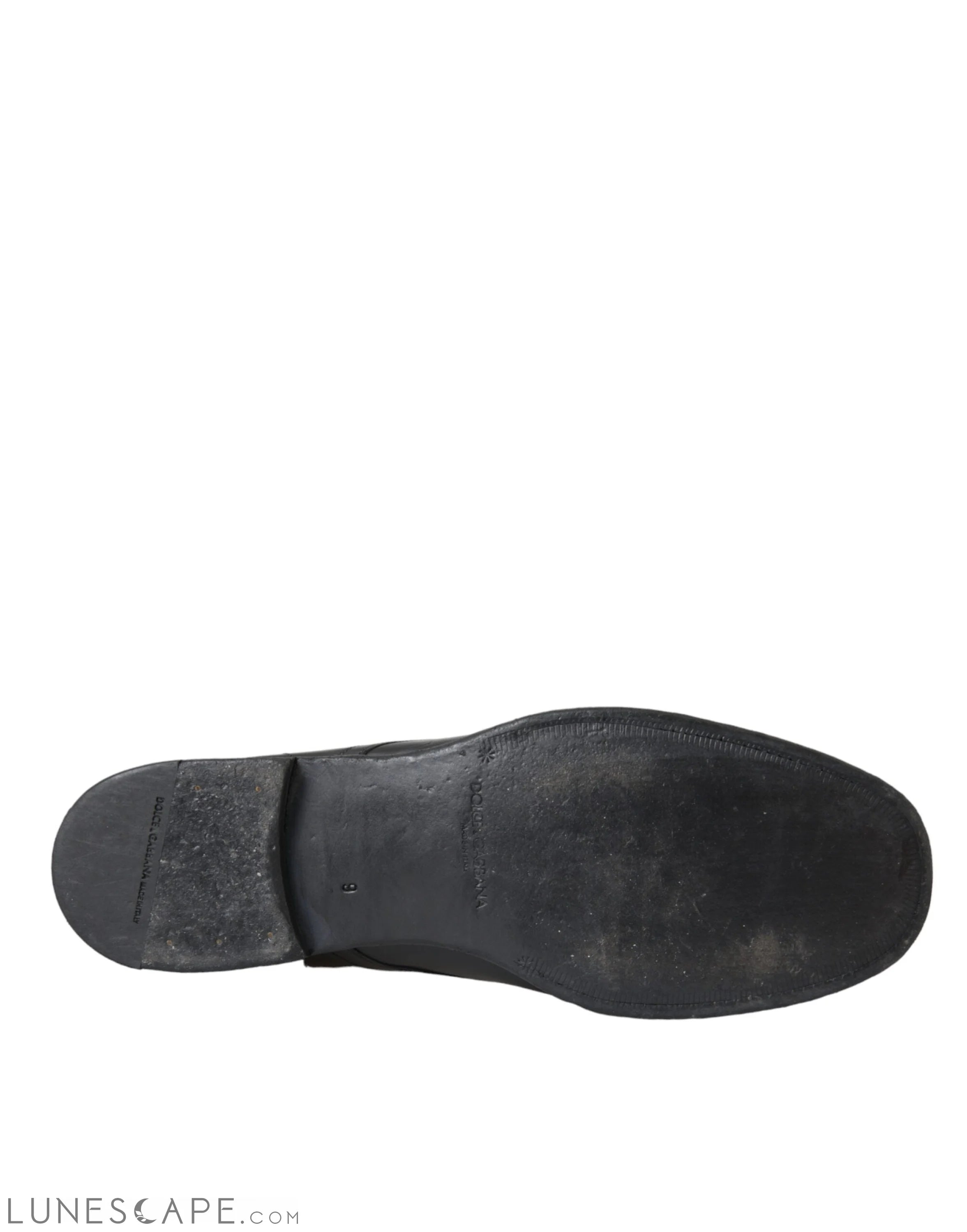 Dolce & Gabbana Black Leather Derby Formal Dress Men Shoes LUNESCAPE