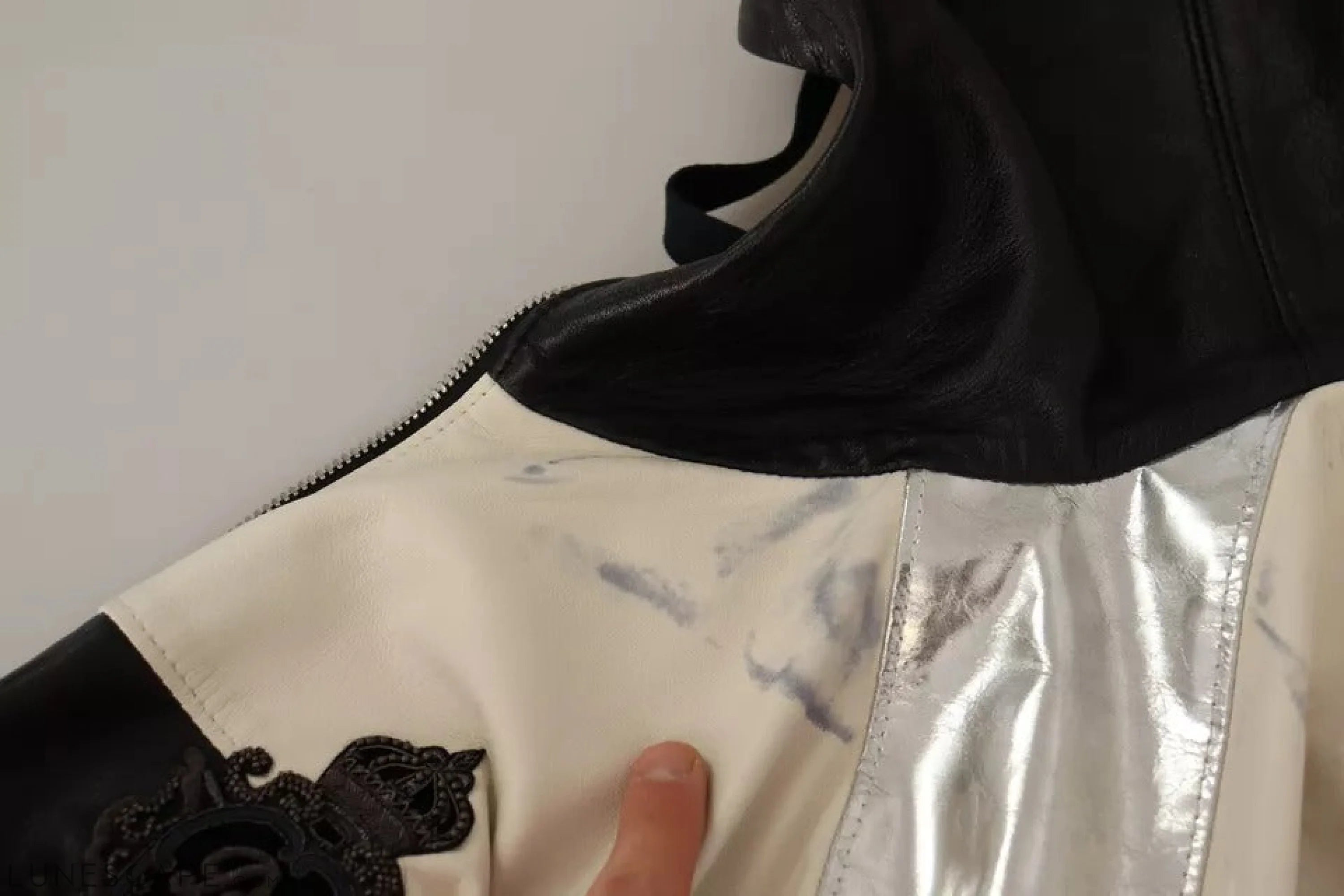 Dolce & Gabbana Black Leather Hooded Blouson Jacket LUNESCAPE