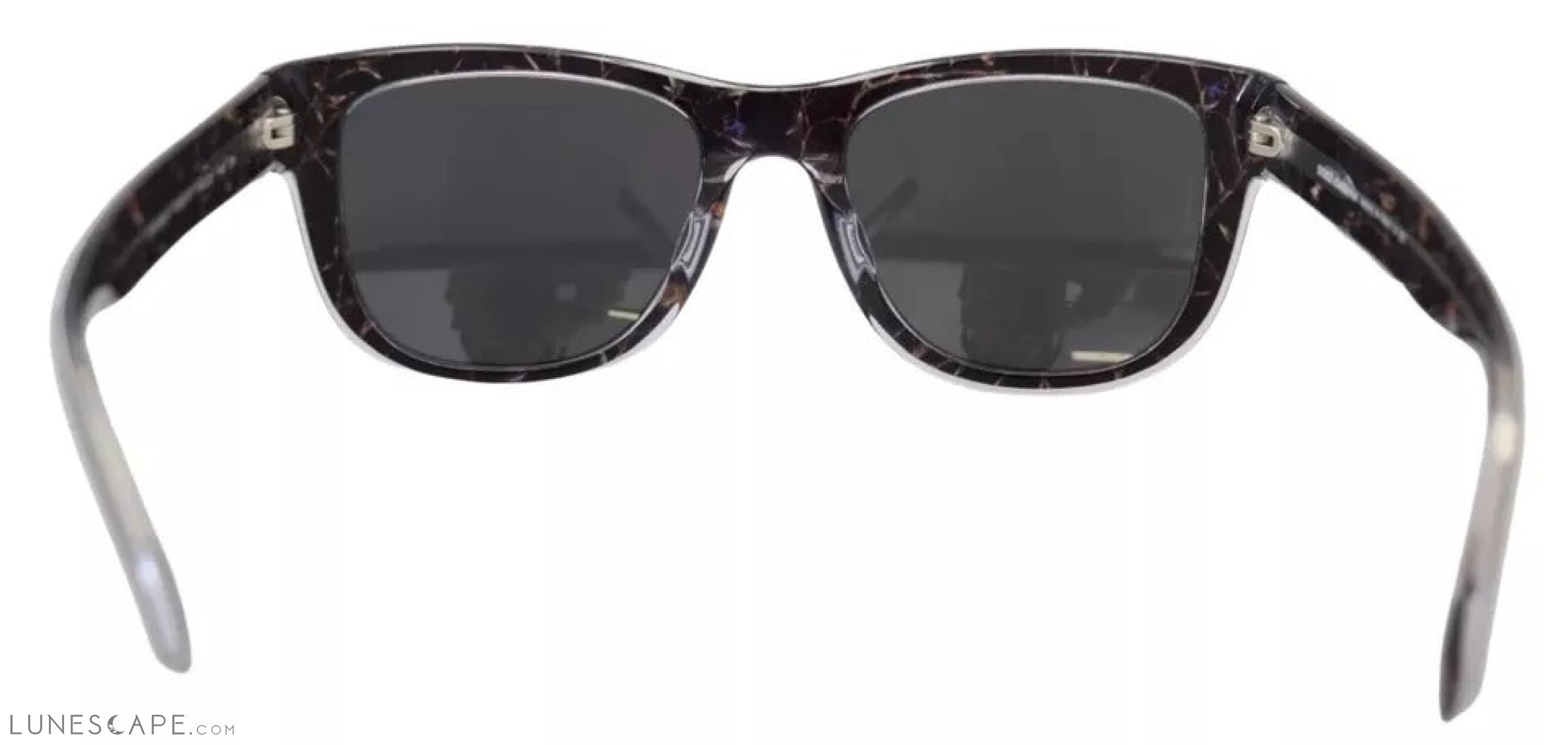 Dolce & Gabbana Black Plastic Full Rim Gray Mirror Lens DG4284-F Sunglasses LUNESCAPE