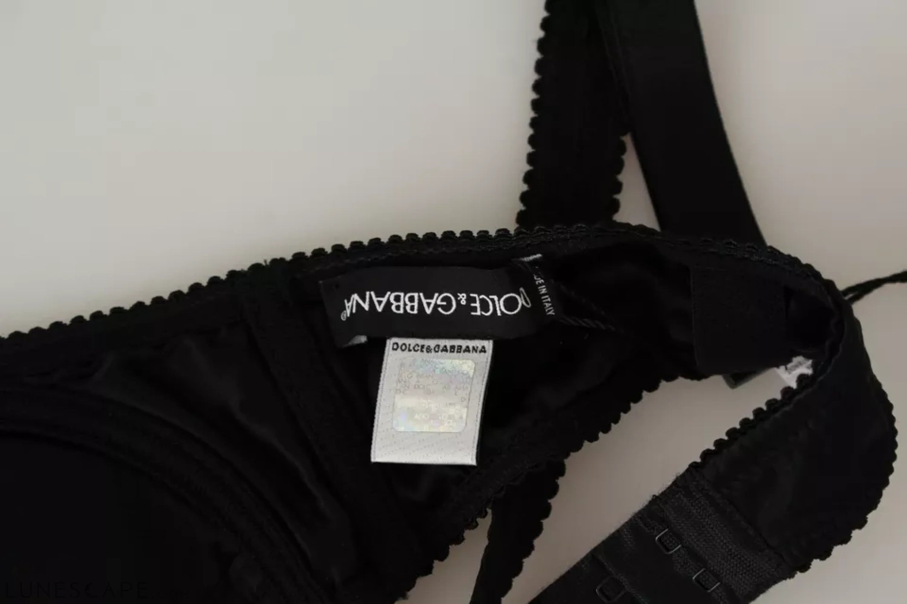 Dolce & Gabbana Black Silk Lace Balconcino Bra Underwear LUNESCAPE