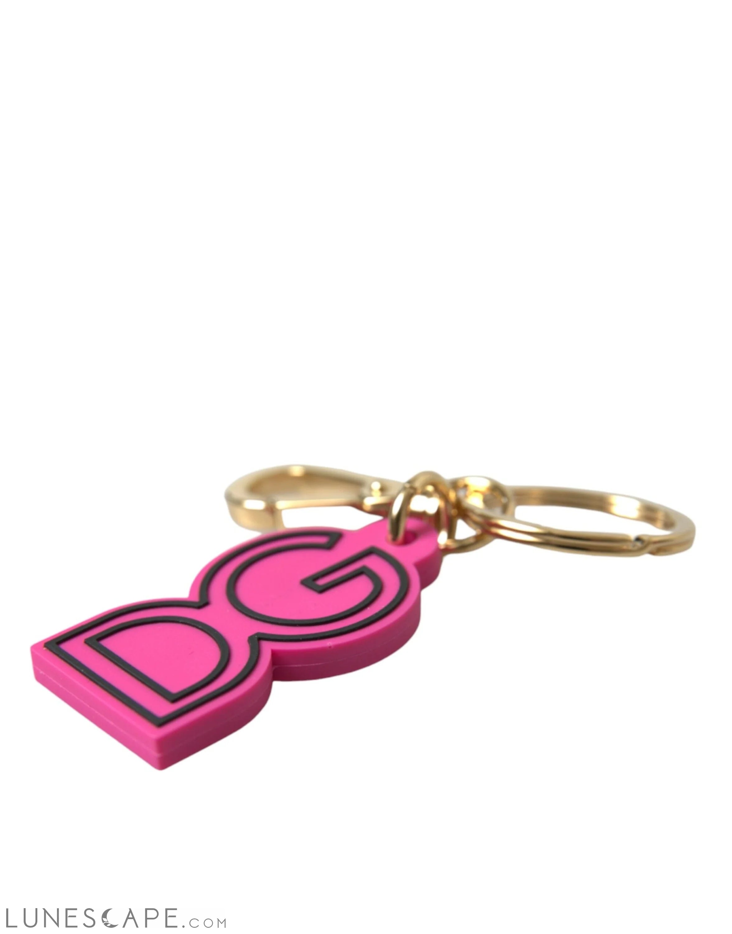 Dolce & Gabbana Chic Gold and Pink Keychain Elegance LUNESCAPE