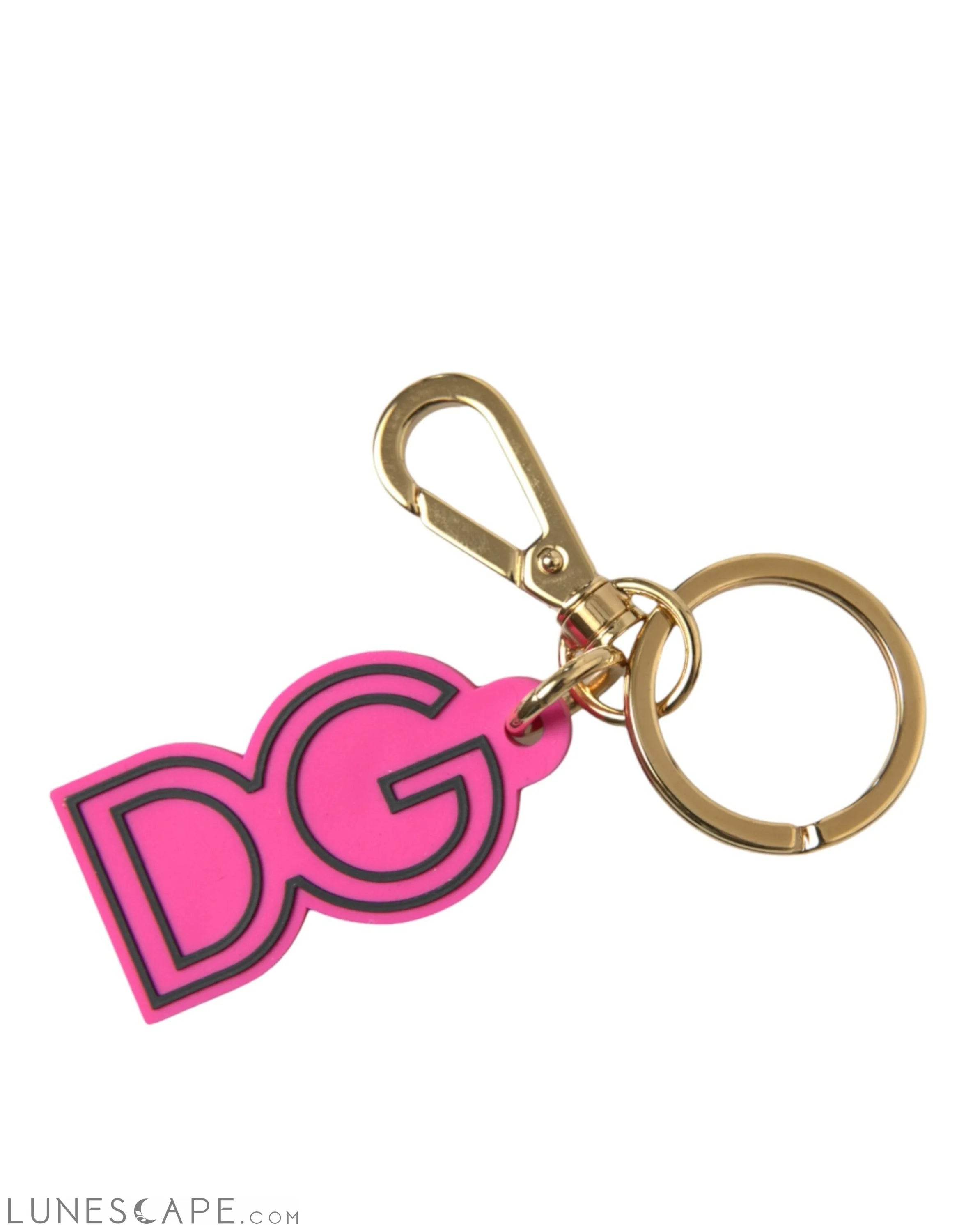Dolce & Gabbana Chic Gold and Pink Keychain Elegance LUNESCAPE