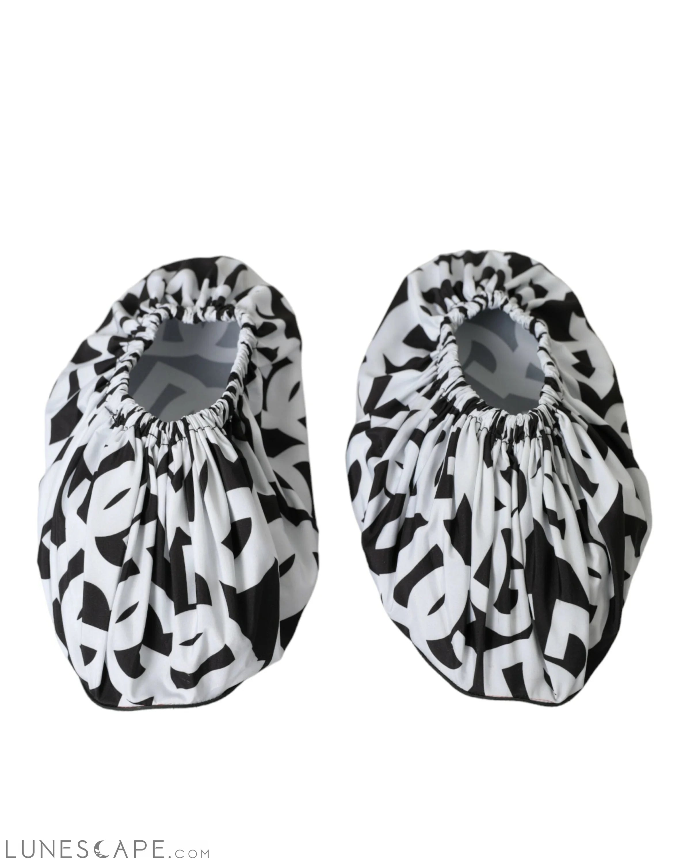 Dolce & Gabbana Chic Monochrome Slip-On Flats LUNESCAPE