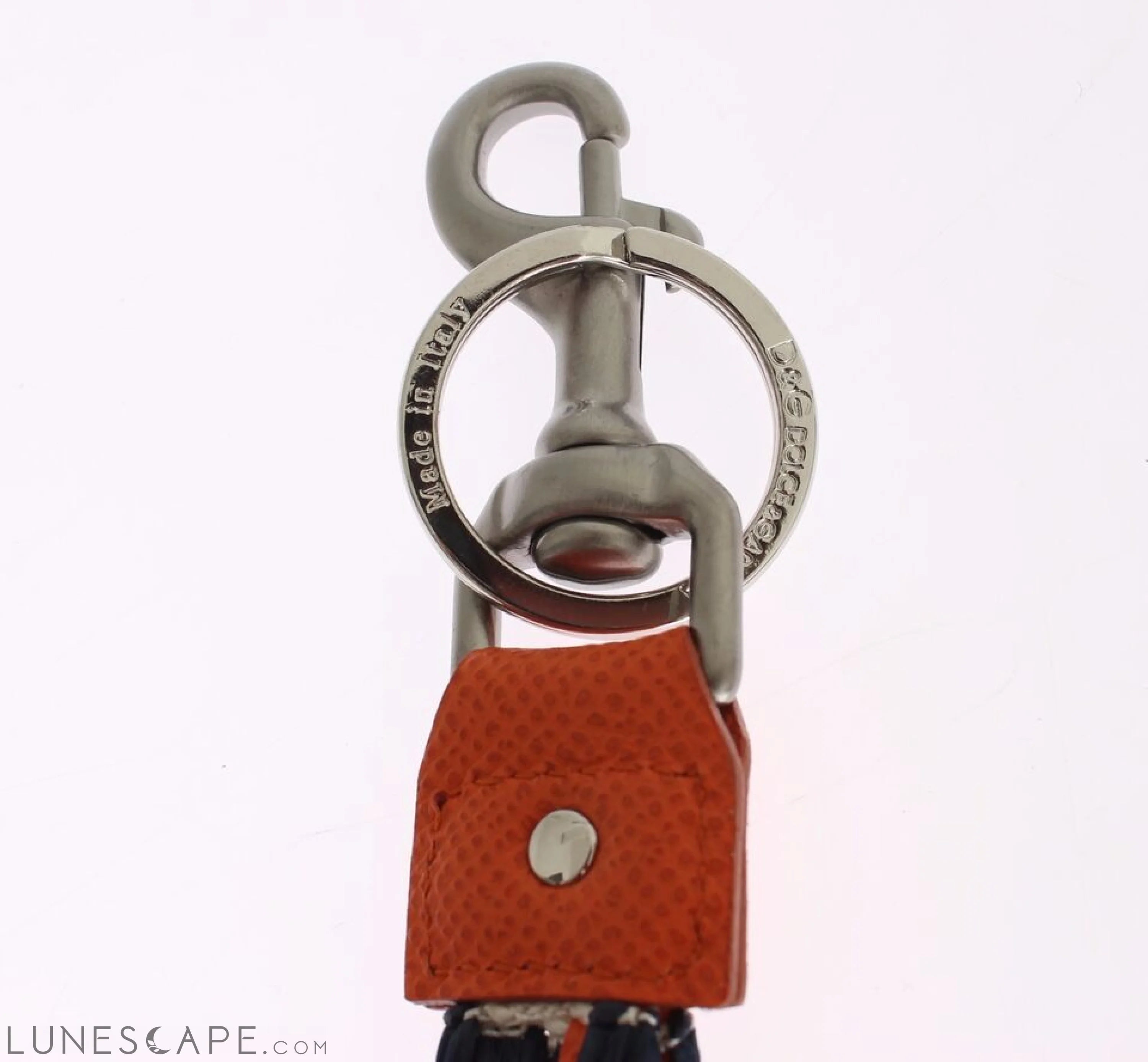 Dolce & Gabbana Chic Multicolor Raffia & Leather Keychain LUNESCAPE