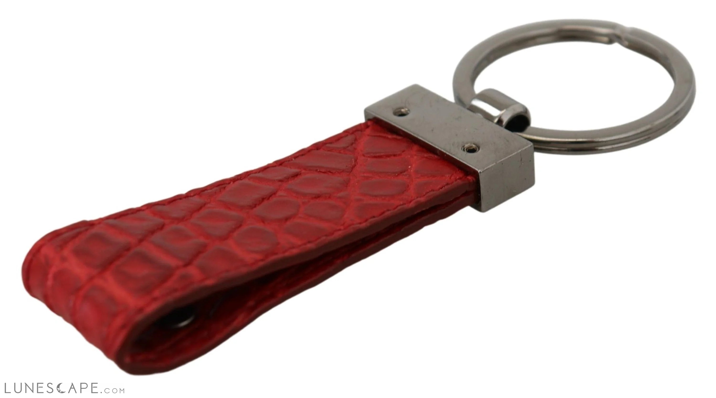 Dolce & Gabbana Chic Red Leather Keychain & Charm Accessory LUNESCAPE