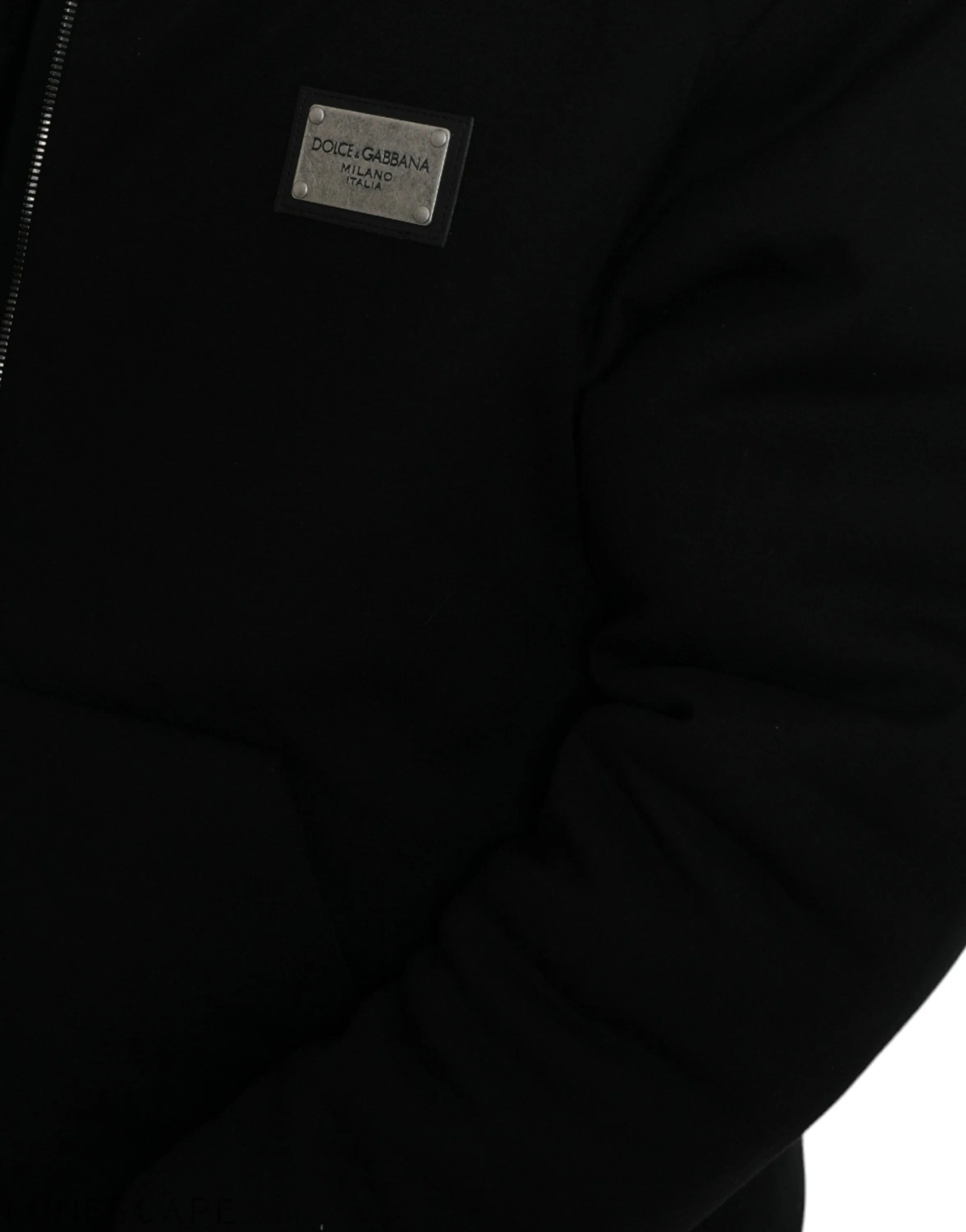 Dolce & Gabbana Elegant Black Bomber Jacket with Hood LUNESCAPE