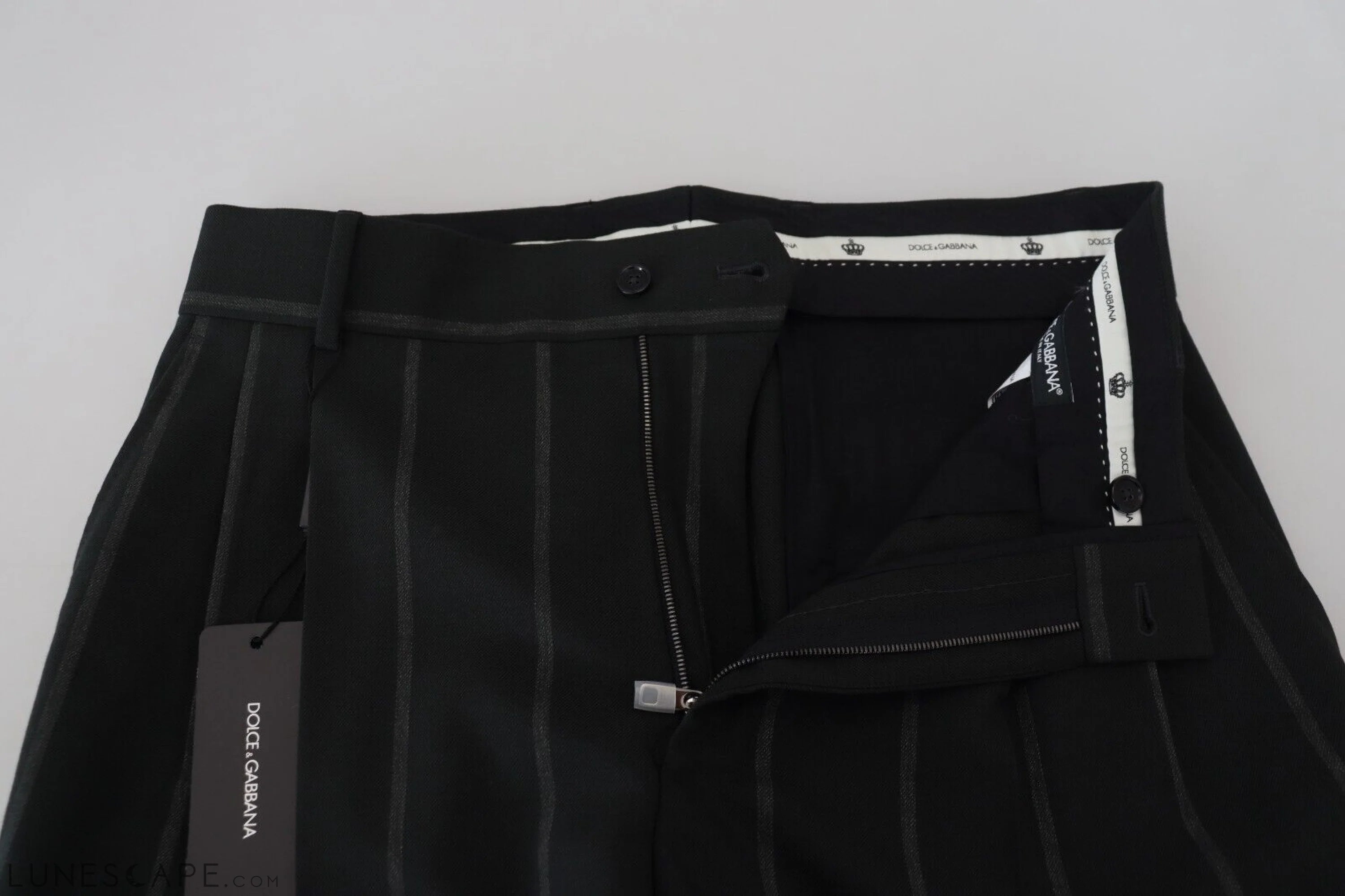 Dolce & Gabbana Elegant Black Tailored Trousers LUNESCAPE