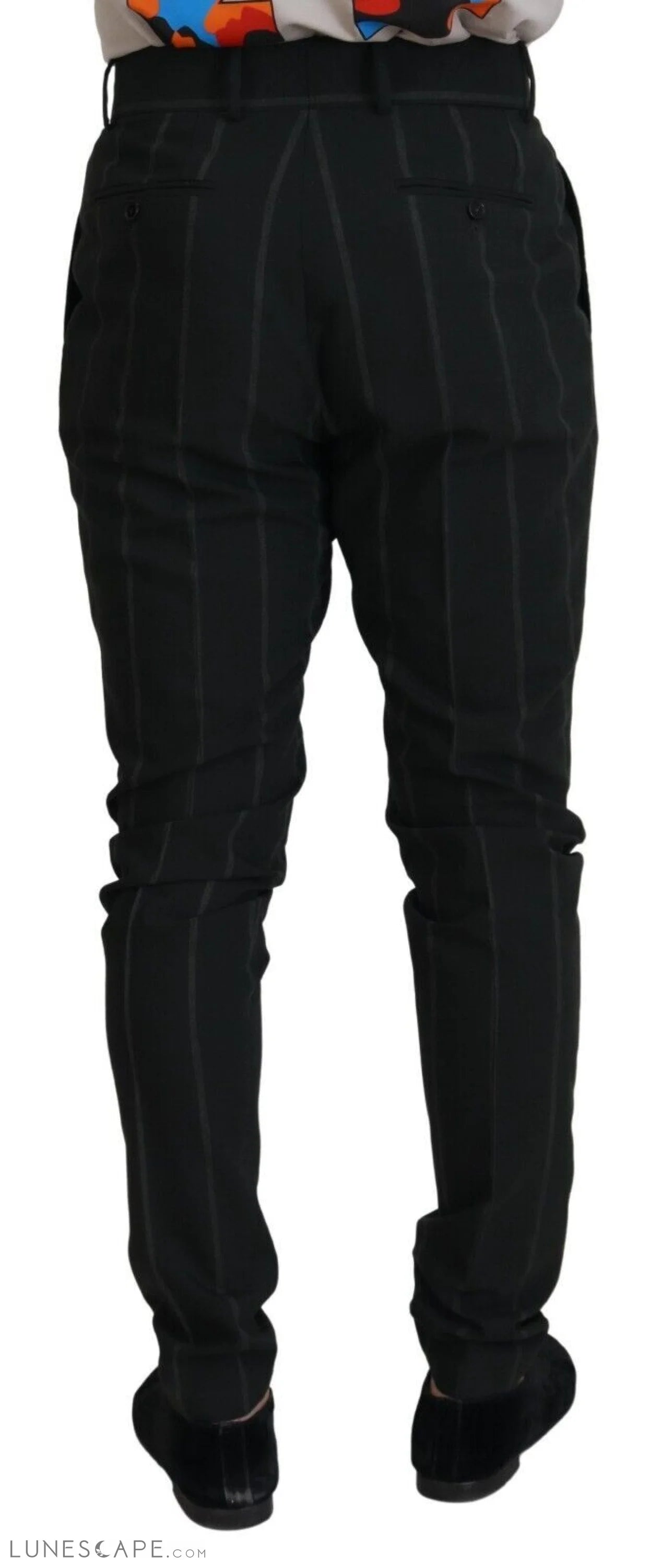 Dolce & Gabbana Elegant Black Tailored Trousers LUNESCAPE