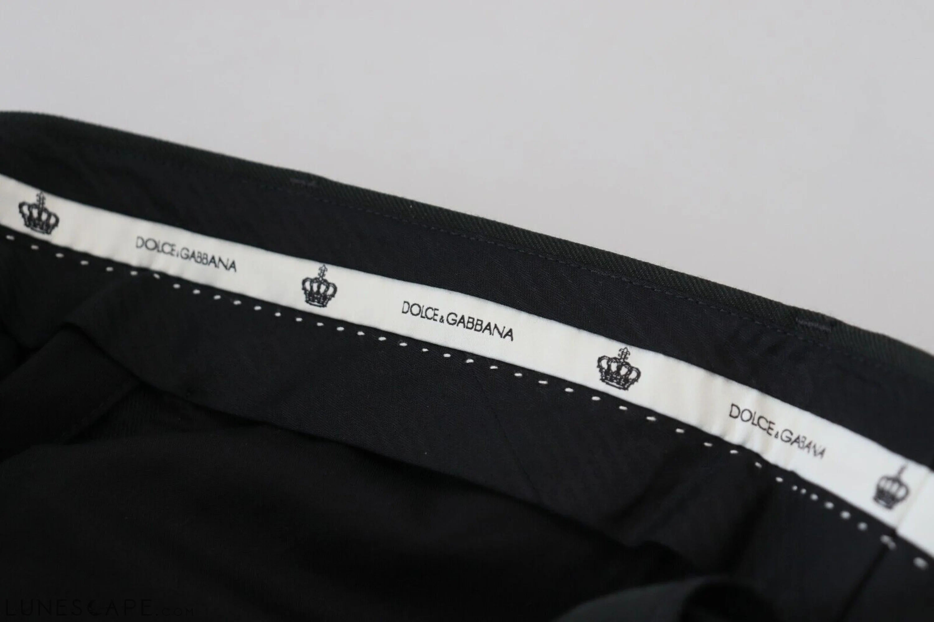 Dolce & Gabbana Elegant Black Tailored Trousers LUNESCAPE